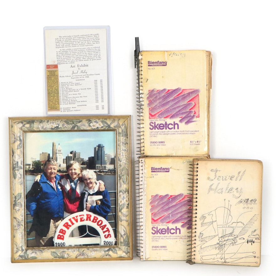 Jewell Haley Sketchbooks and Mementos, Mid-20th Century