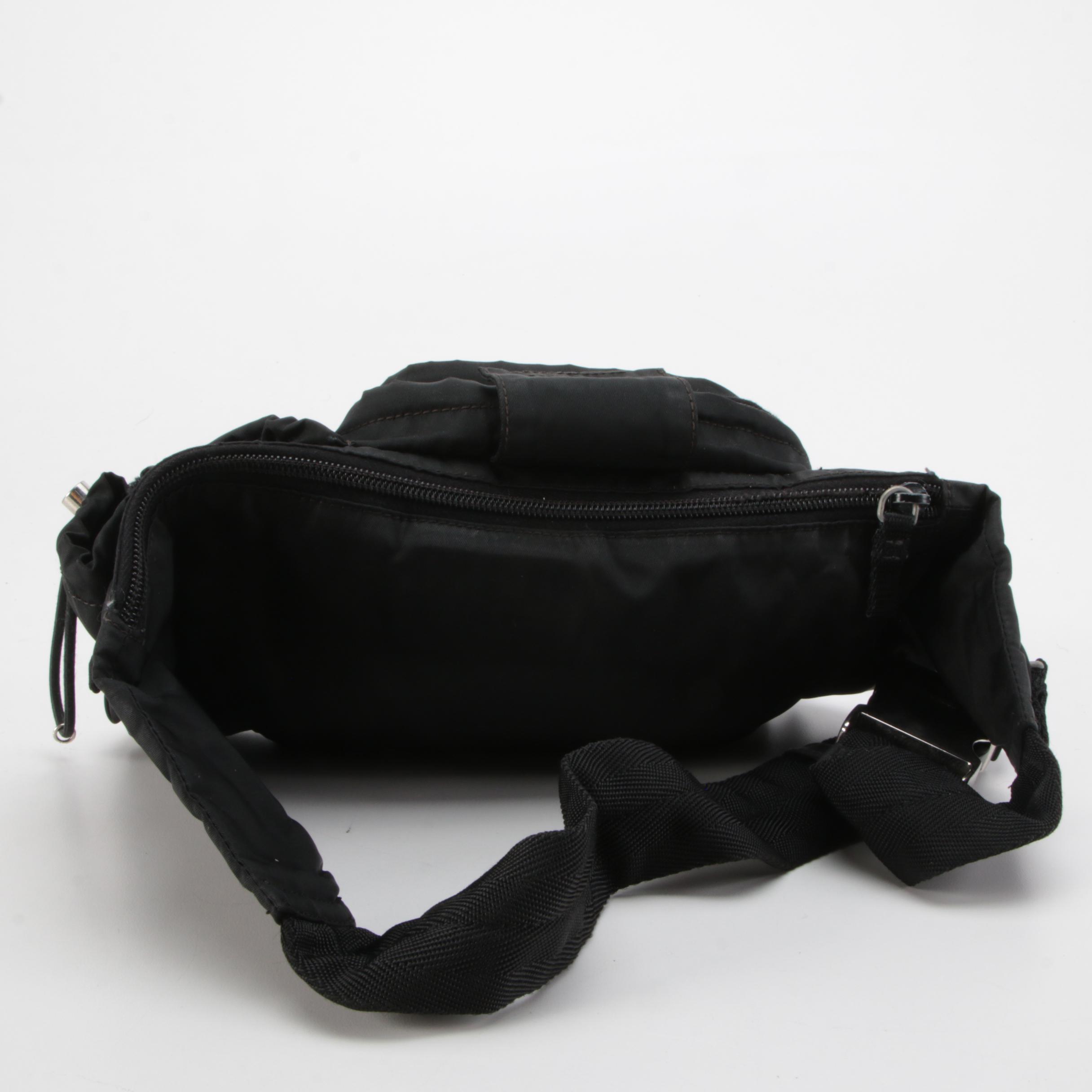 Prada Belt Bag in Black Tessuto Nylon