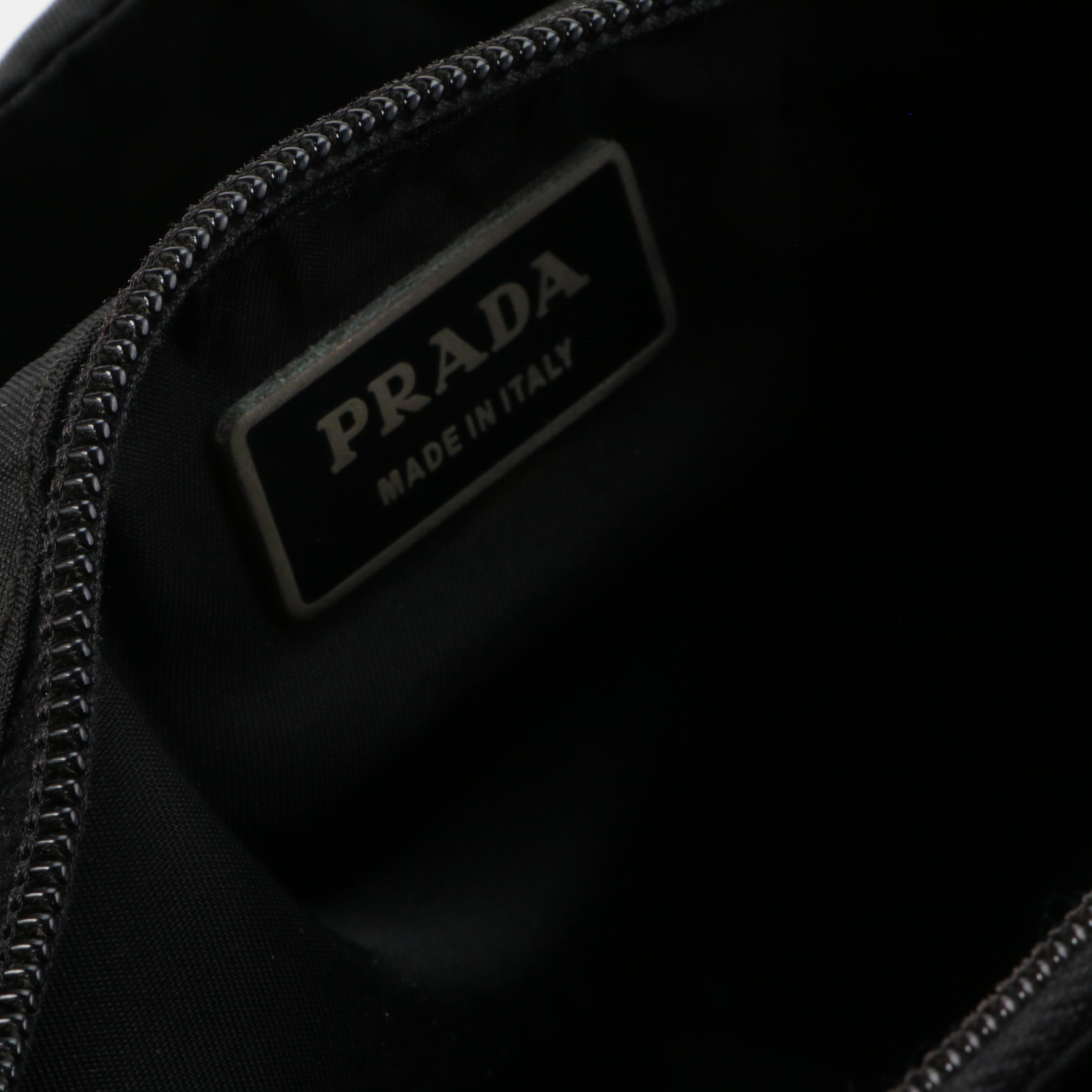 Prada Belt Bag in Black Tessuto Nylon