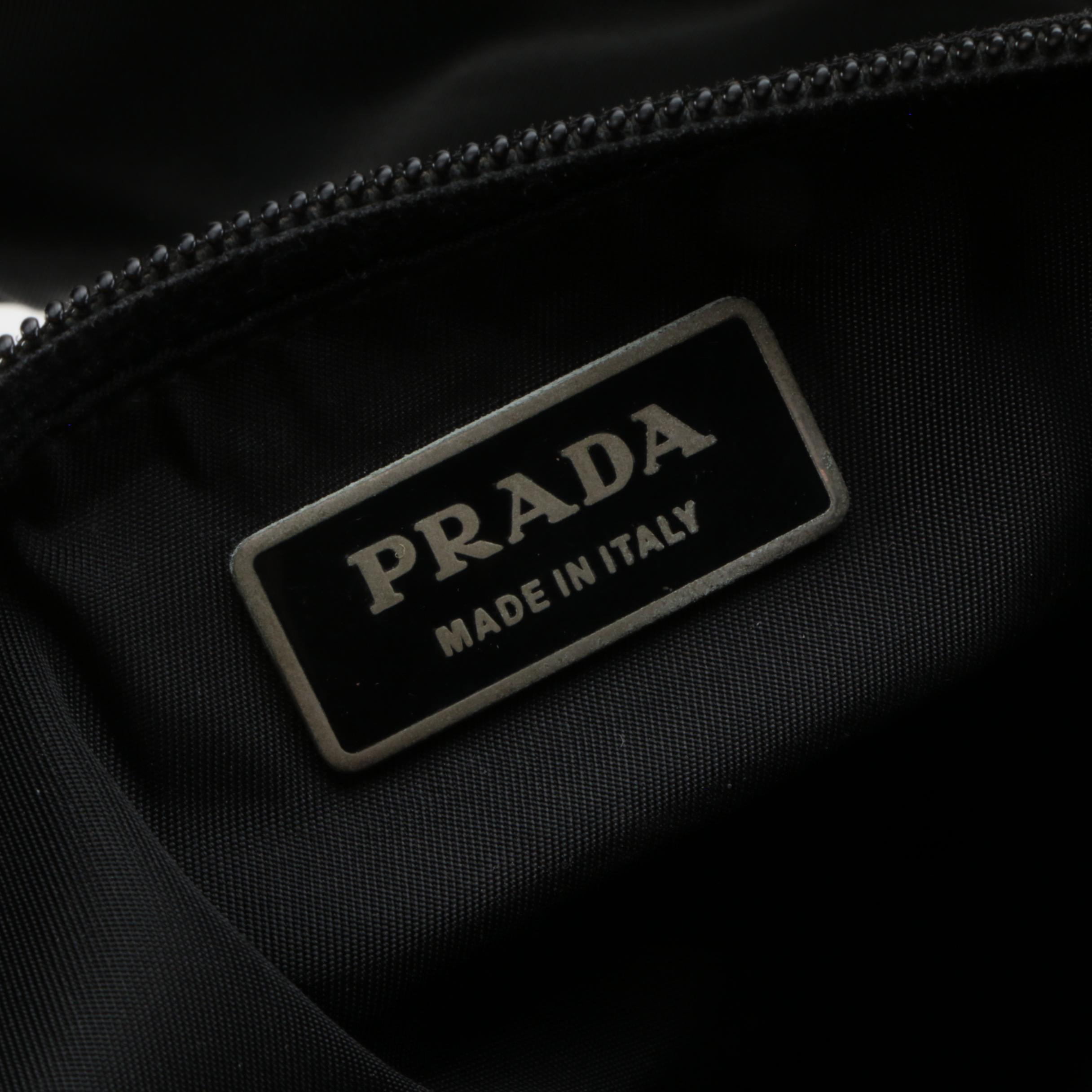 Prada Belt Bag in Black Tessuto Nylon