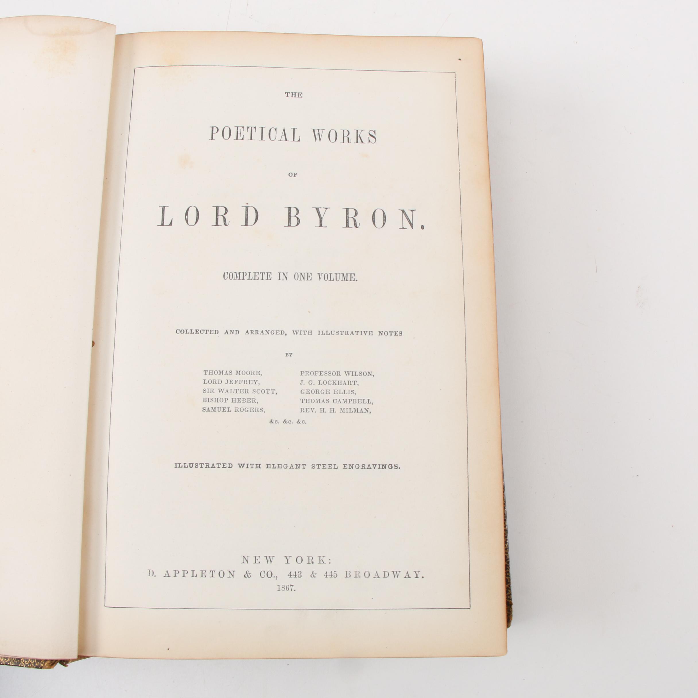 "The Poetical Works of Lord Byron'" Edited by Thomas Moore et al., 1867