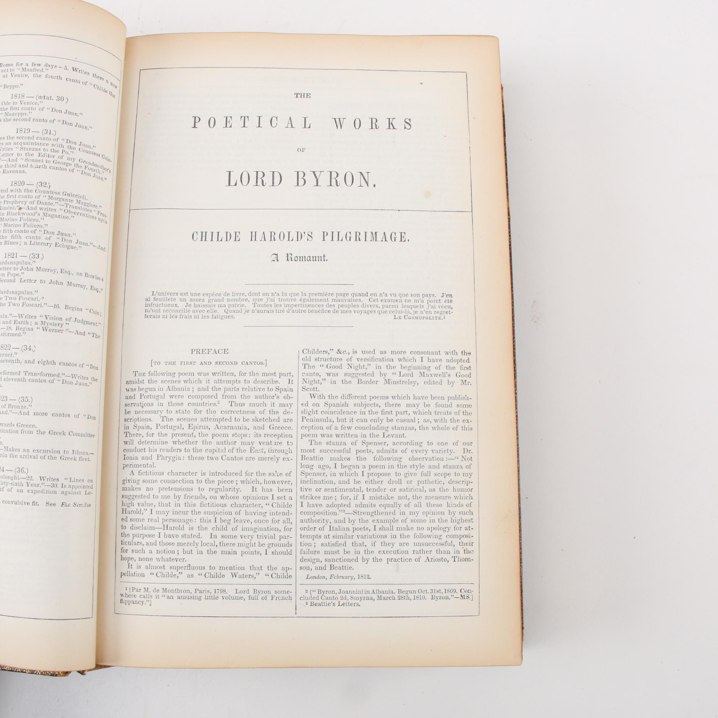 "The Poetical Works of Lord Byron'" Edited by Thomas Moore et al., 1867