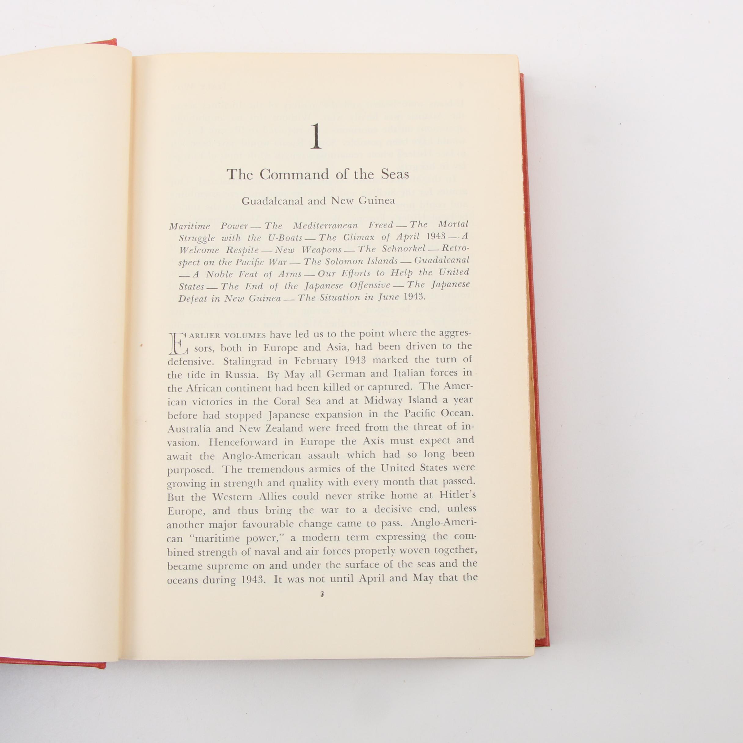 First Edition "The Second World War" Set by Winston Churchill, 1948 - 1953