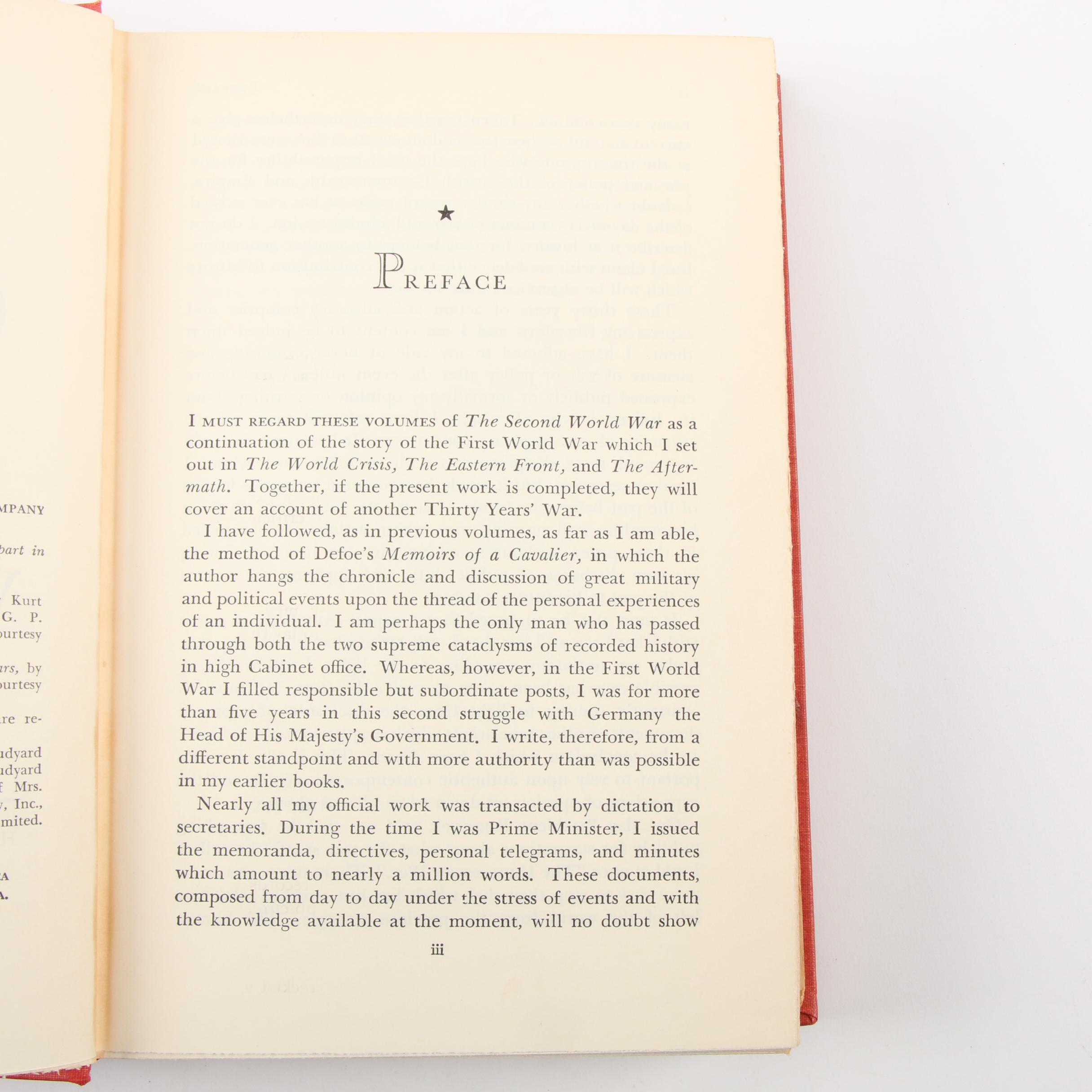 First Edition "The Second World War" Set by Winston Churchill, 1948 - 1953