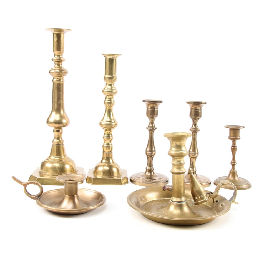 Peerage, WMF and Other Brass Candle Holders