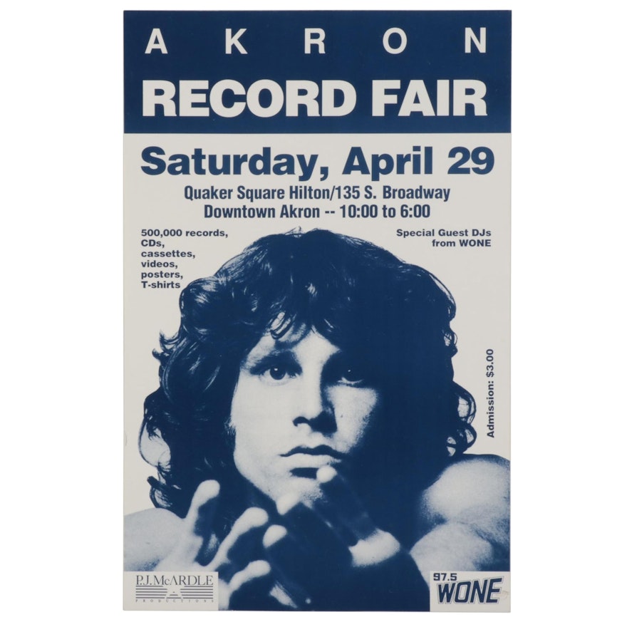 Jim Morrison Themed Record Fair Poster