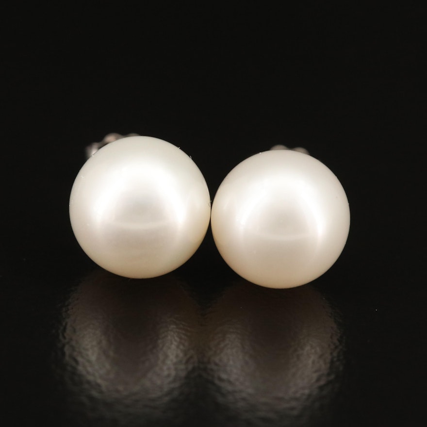 10K Pearl Stud Earrings