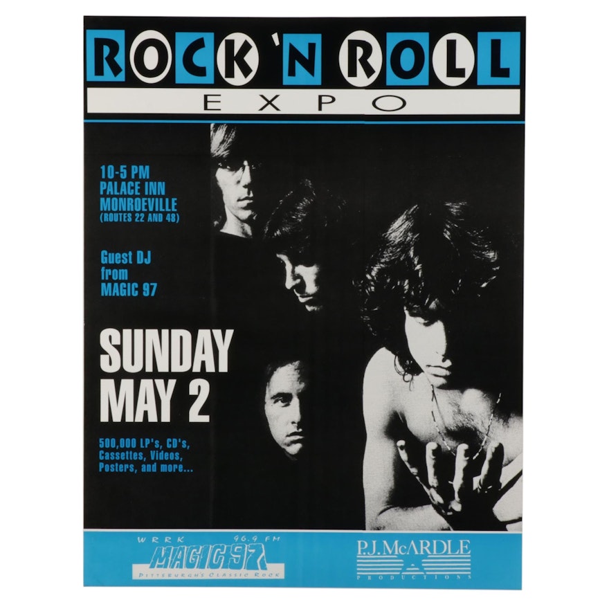 The Doors Themed Rock 'N Roll Expo Poster