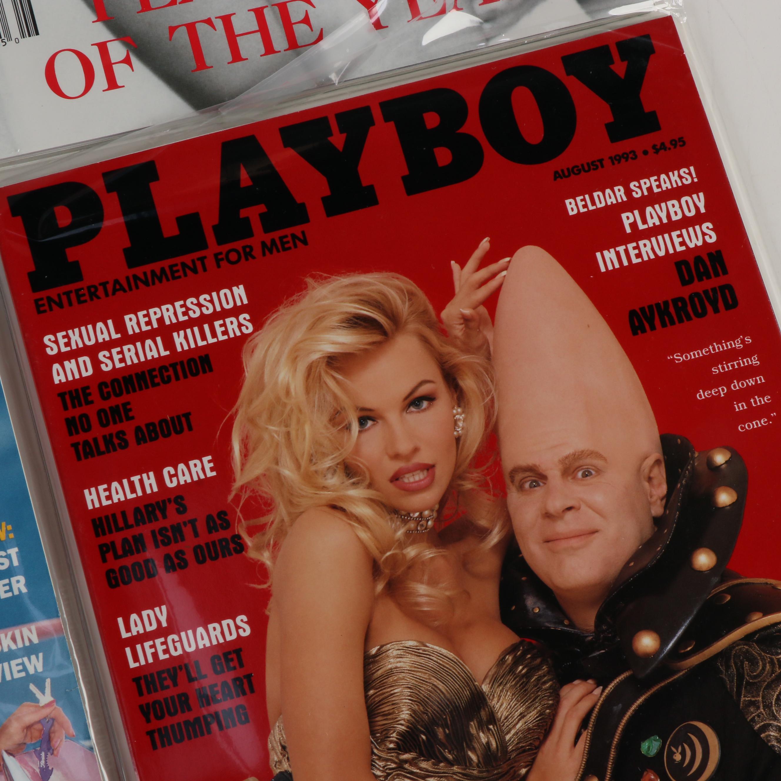 "Playboy" Magazines Featuring Anna Nicole Smith, Mimi Rogers and Others, 1993