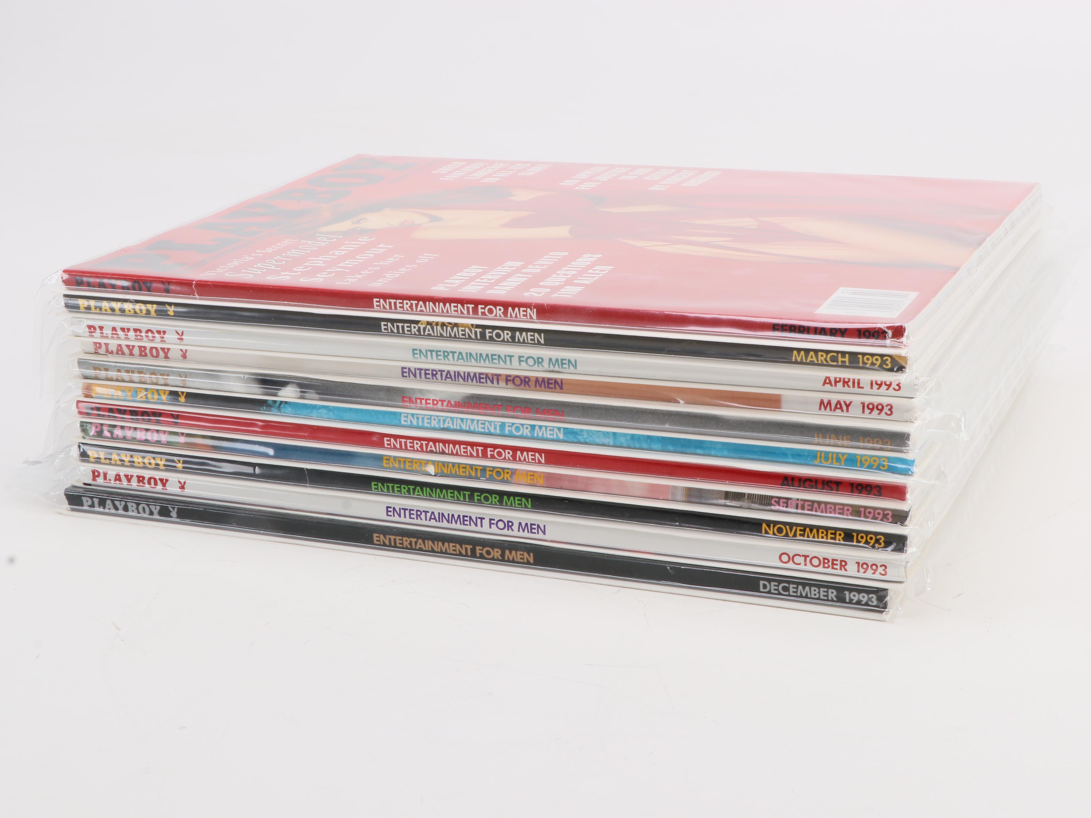 "Playboy" Magazines Featuring Anna Nicole Smith, Mimi Rogers and Others, 1993