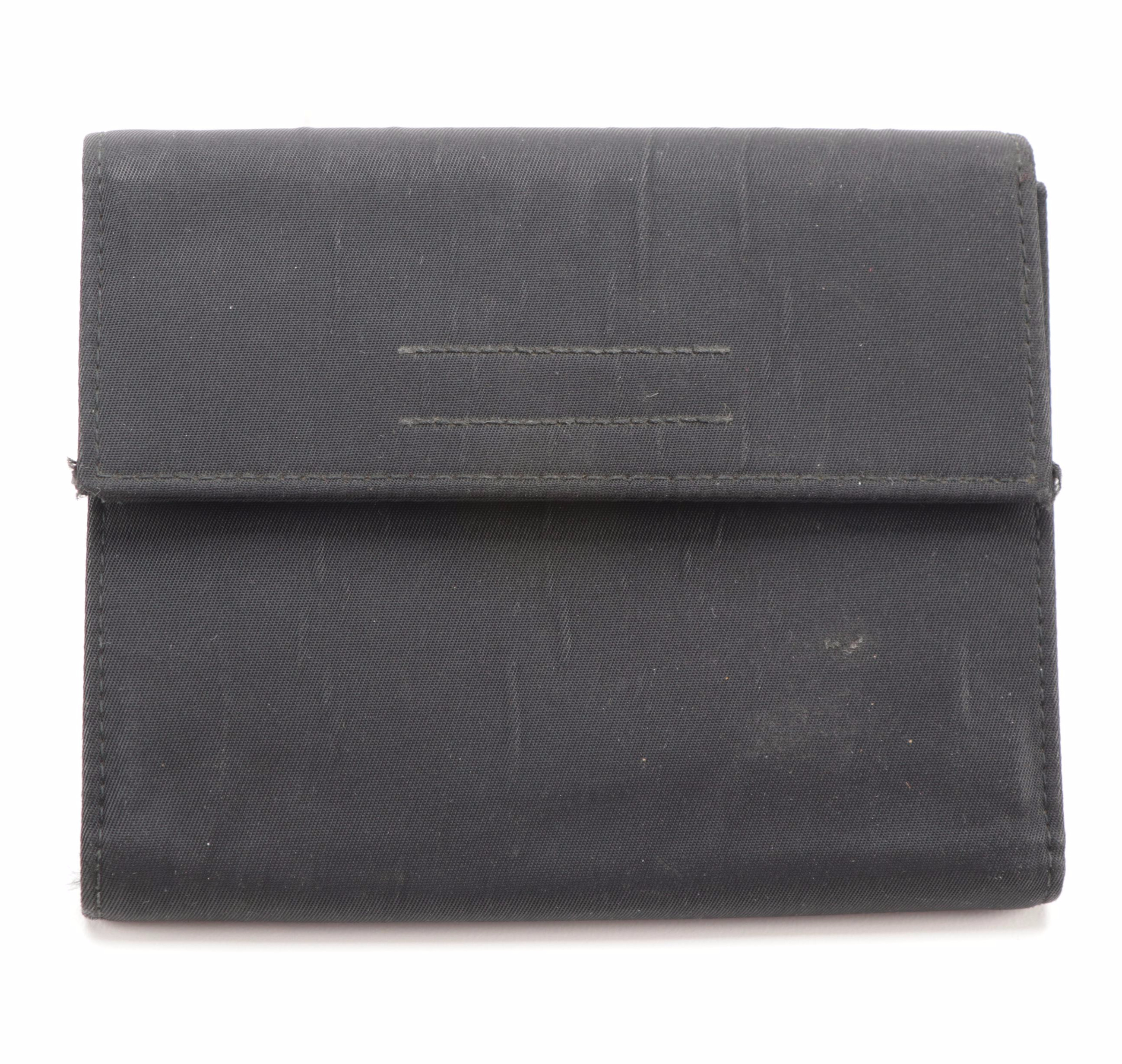 Prada Velcro Bifold Wallet in Black Nylon