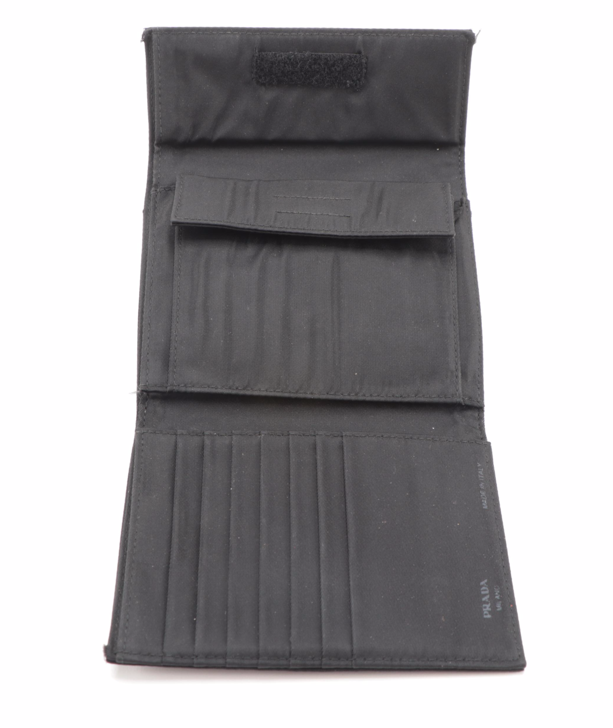 Prada Velcro Bifold Wallet in Black Nylon