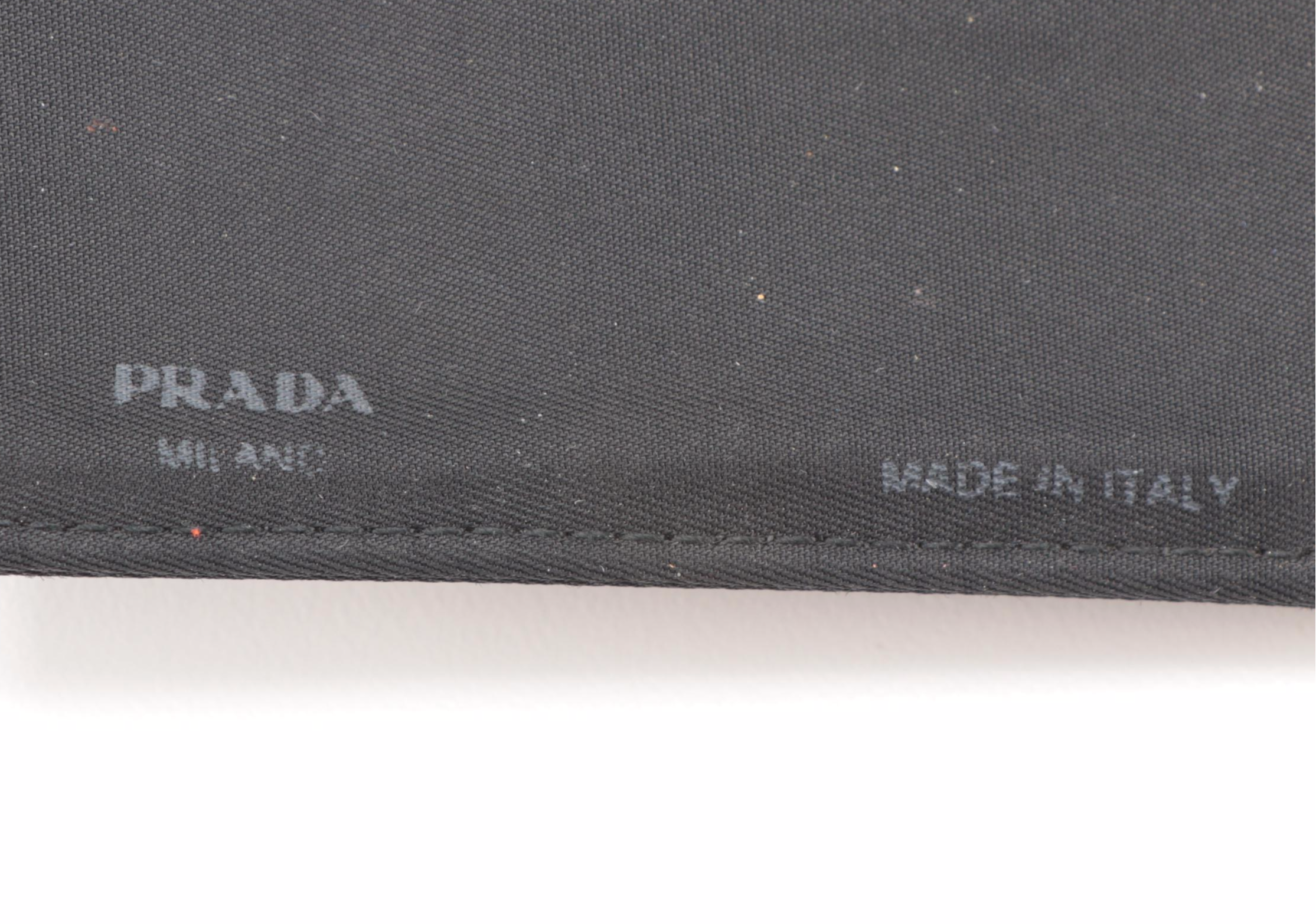 Prada Velcro Bifold Wallet in Black Nylon