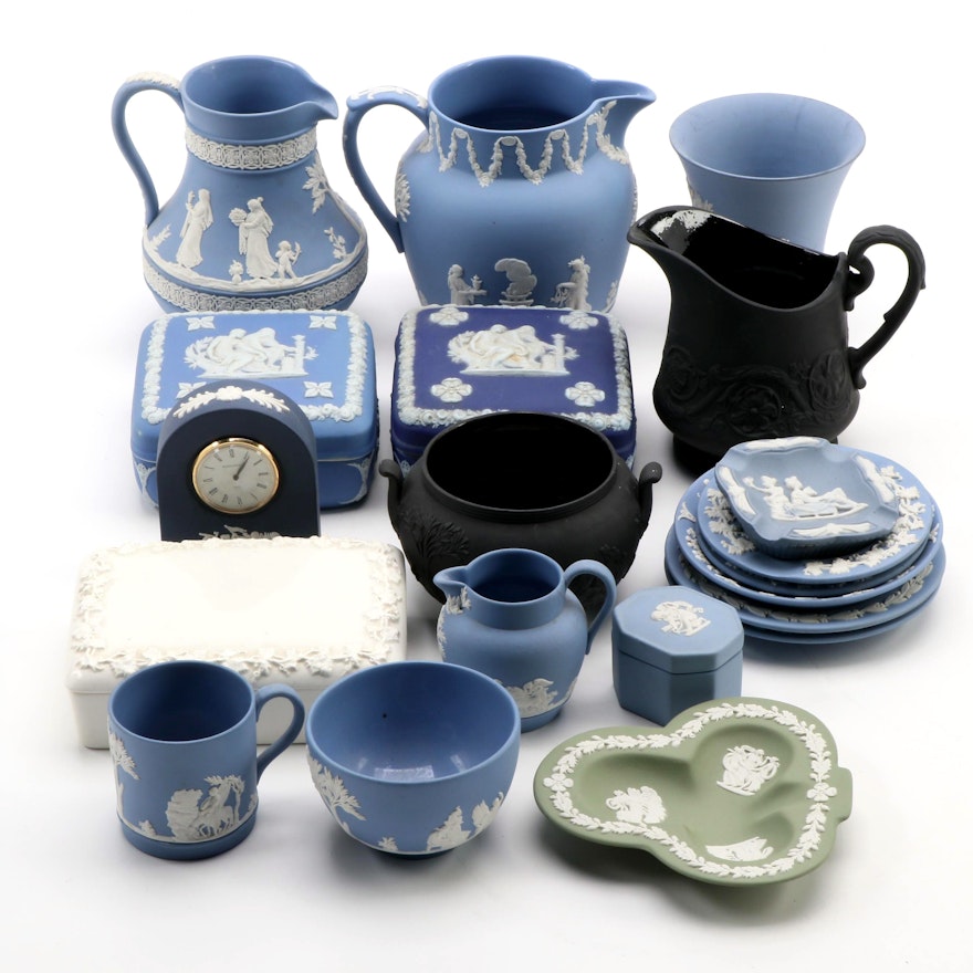 Wedgwood Jasperware Tableware, Boxes and Other Items