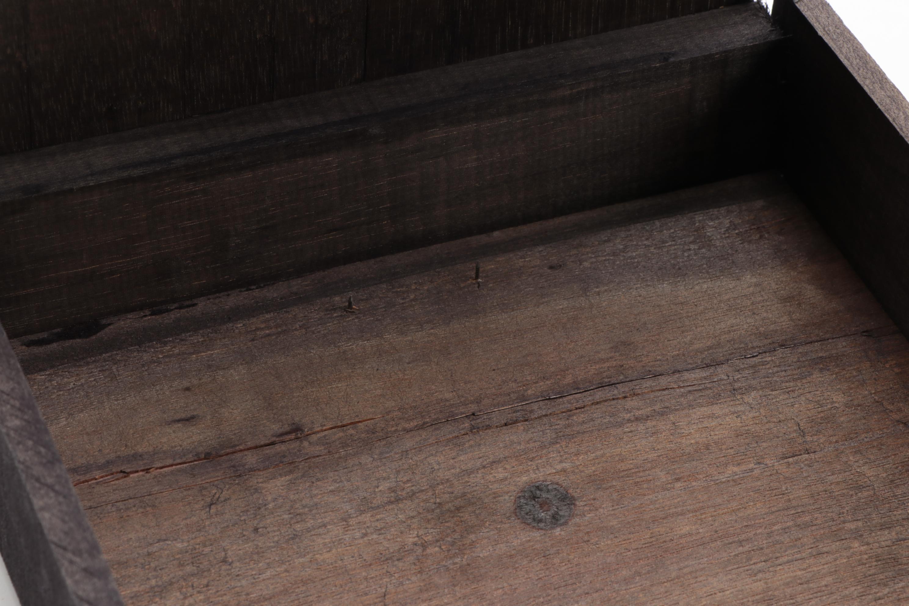 Wooden Chest, Rustic BoxClox, Ceramic Elephant and Embellished Metal Box