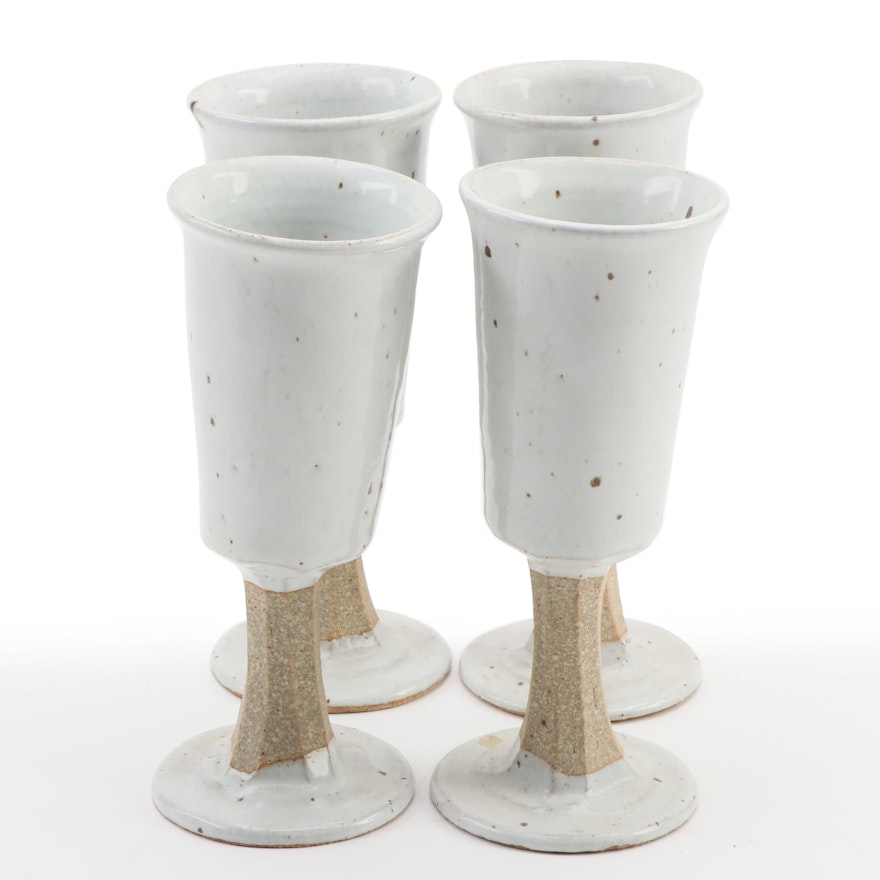 Artisan Handcrafted Stoneware Goblets