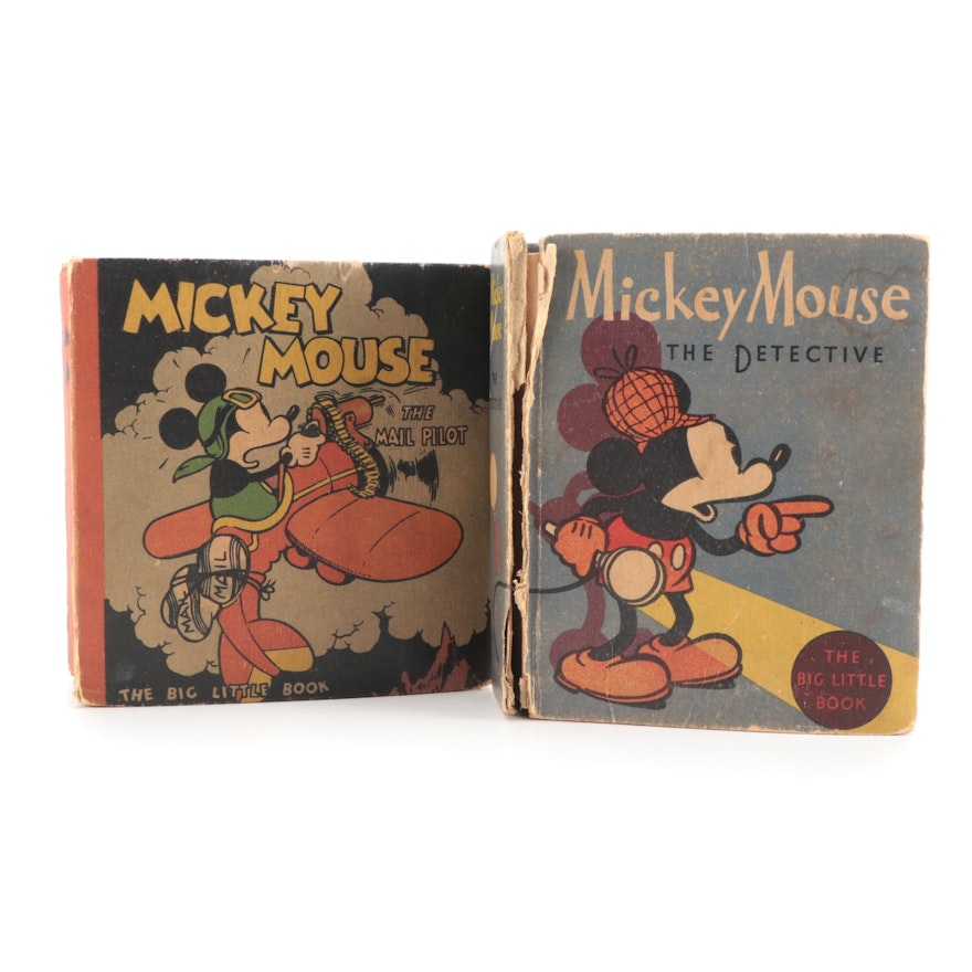 "Mickey Mouse the Detective" and "Mickey Mouse the Mail Pilot," 1933–1934