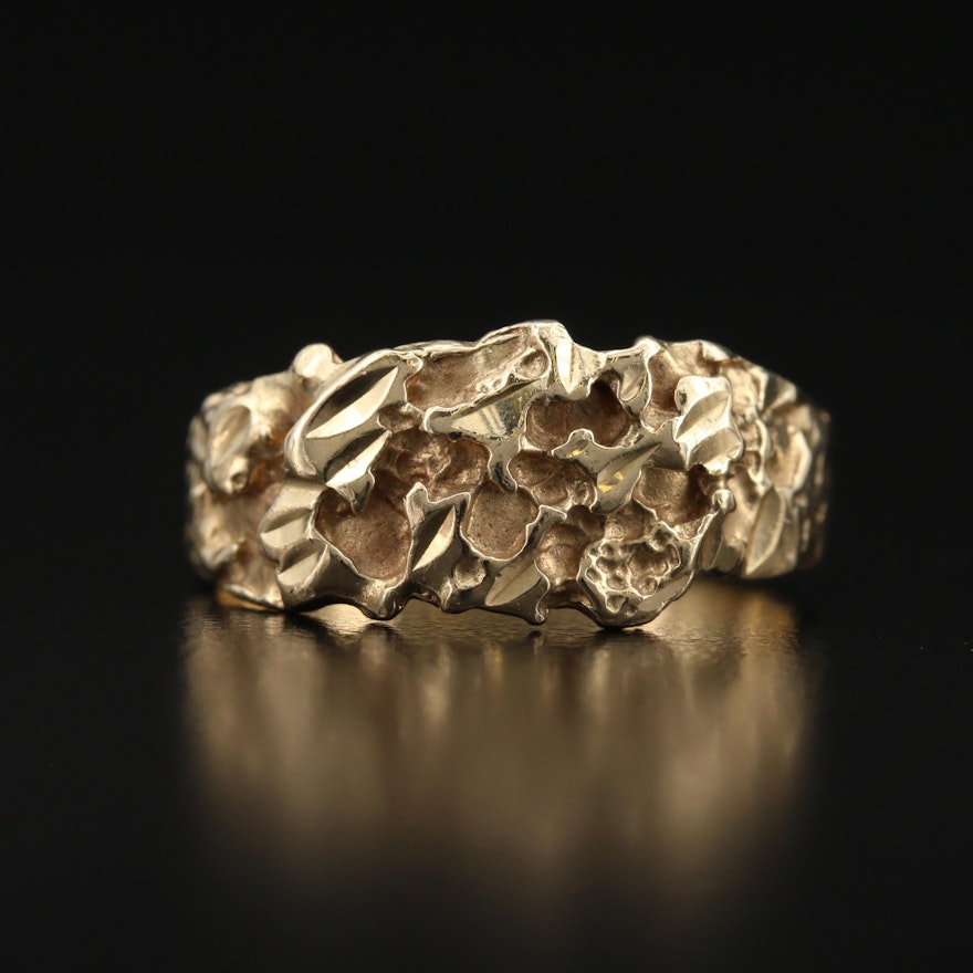 14K Nugget Style Ring