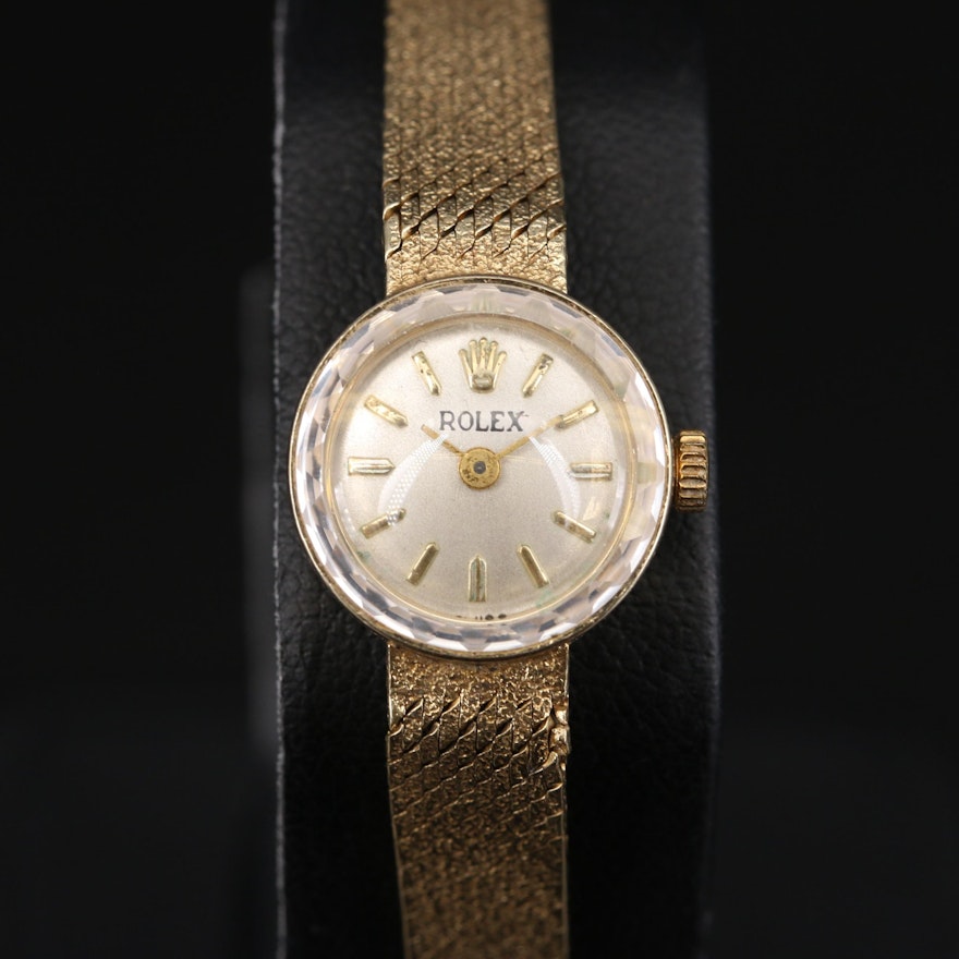 Rolex 14K Watch Case with Non Rolex Quartz Movement