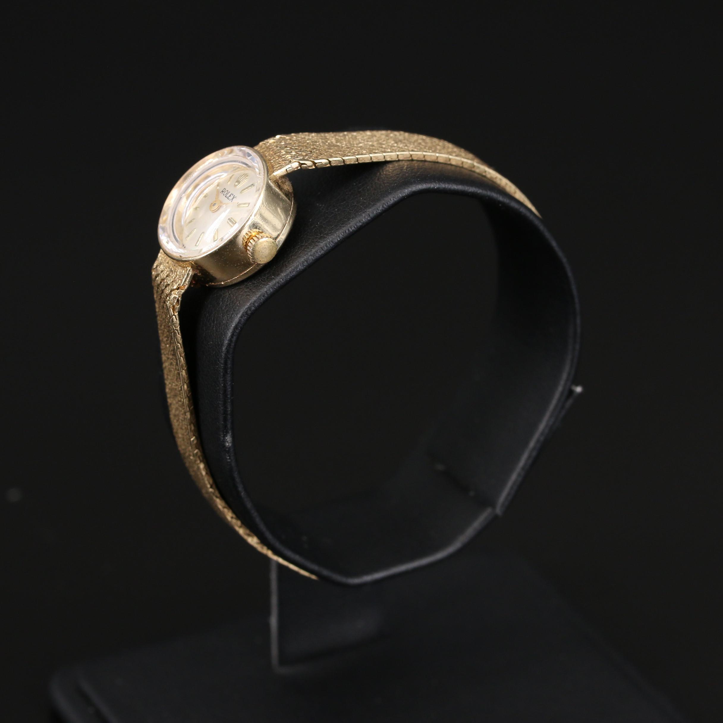 Rolex 14K Watch Case with Non Rolex Quartz Movement