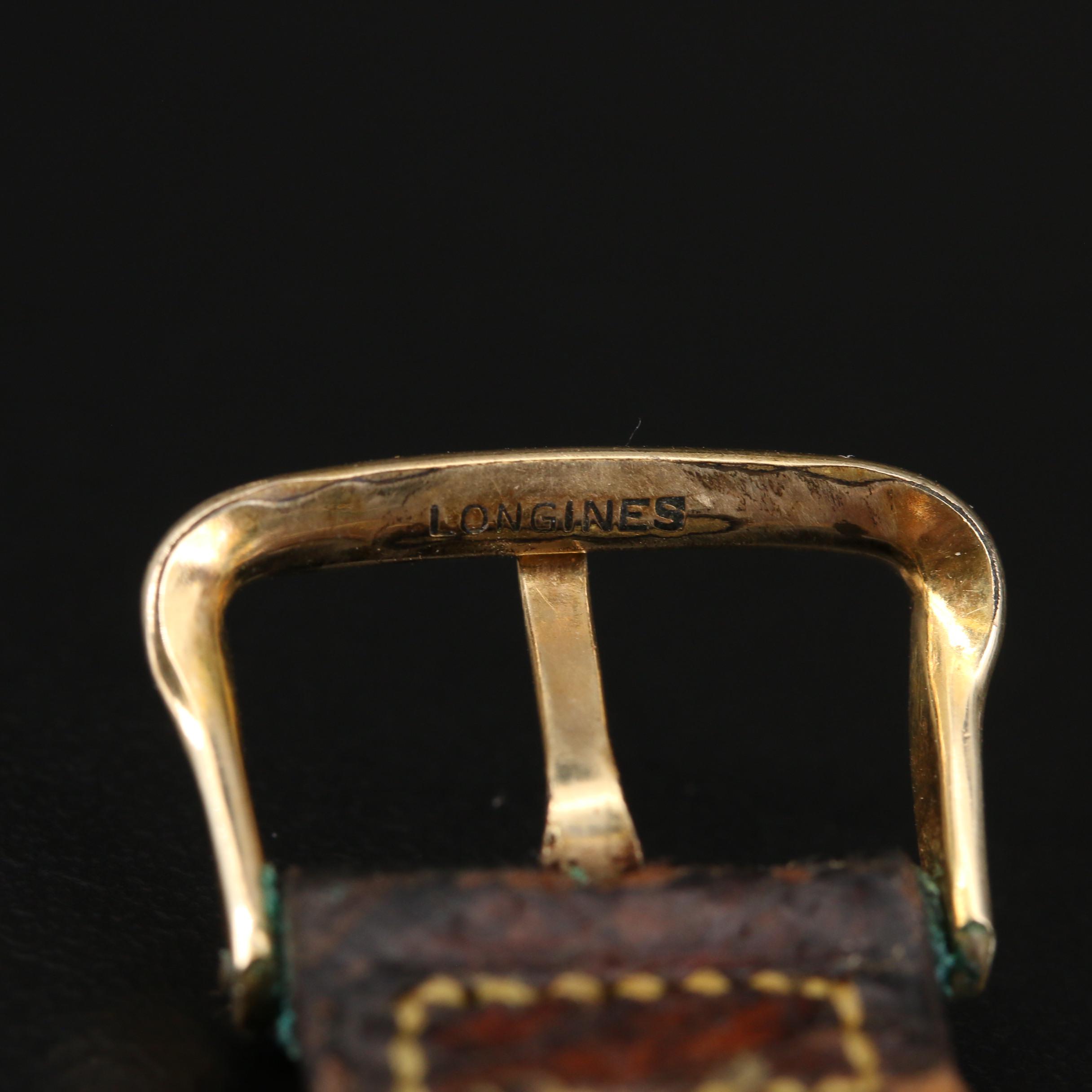 1950 Longines President Jackson II 14K Gold Stem Wind Watch