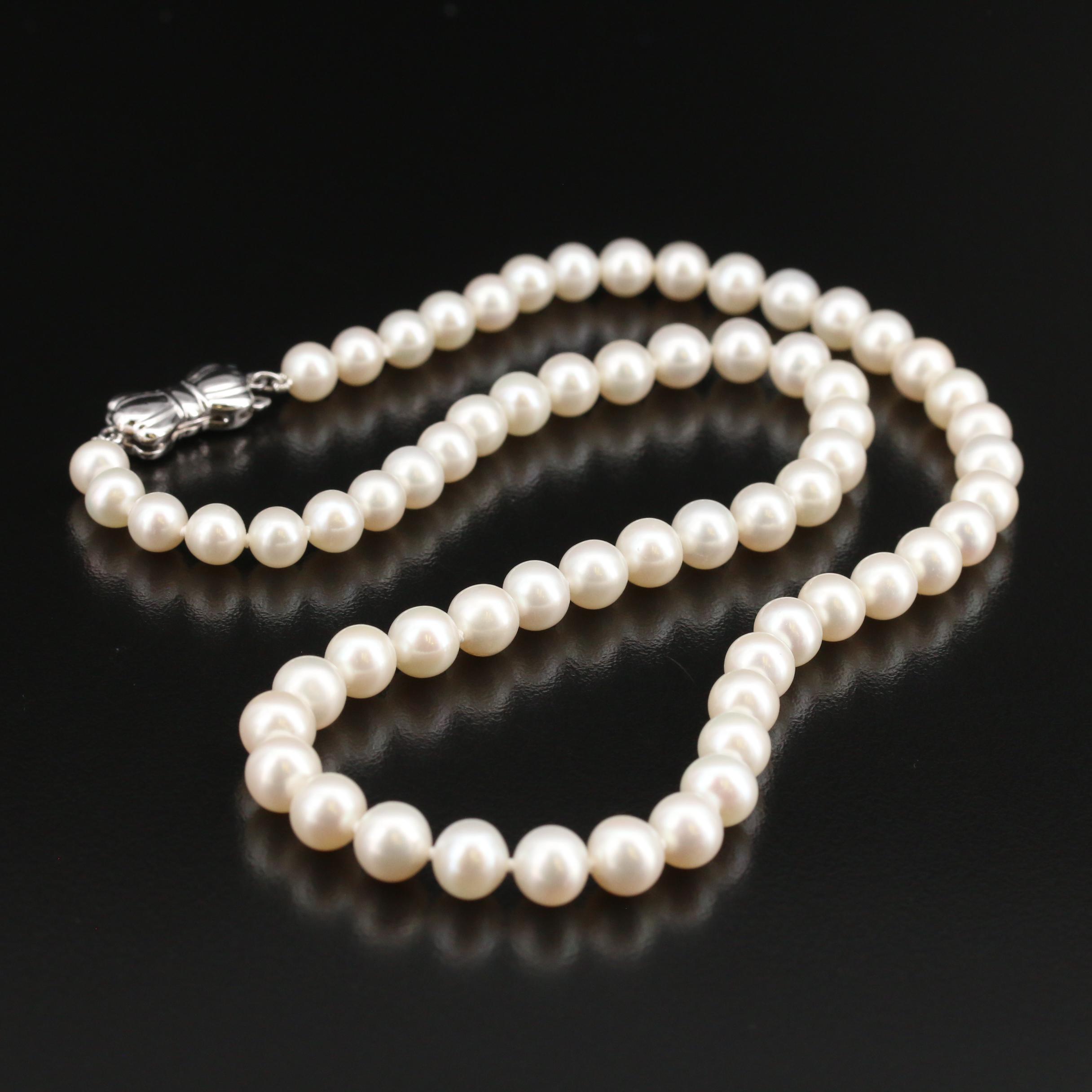 Blue Lagoon "Sea Magic" By Mikimoto Pearl Necklace and Earring Set