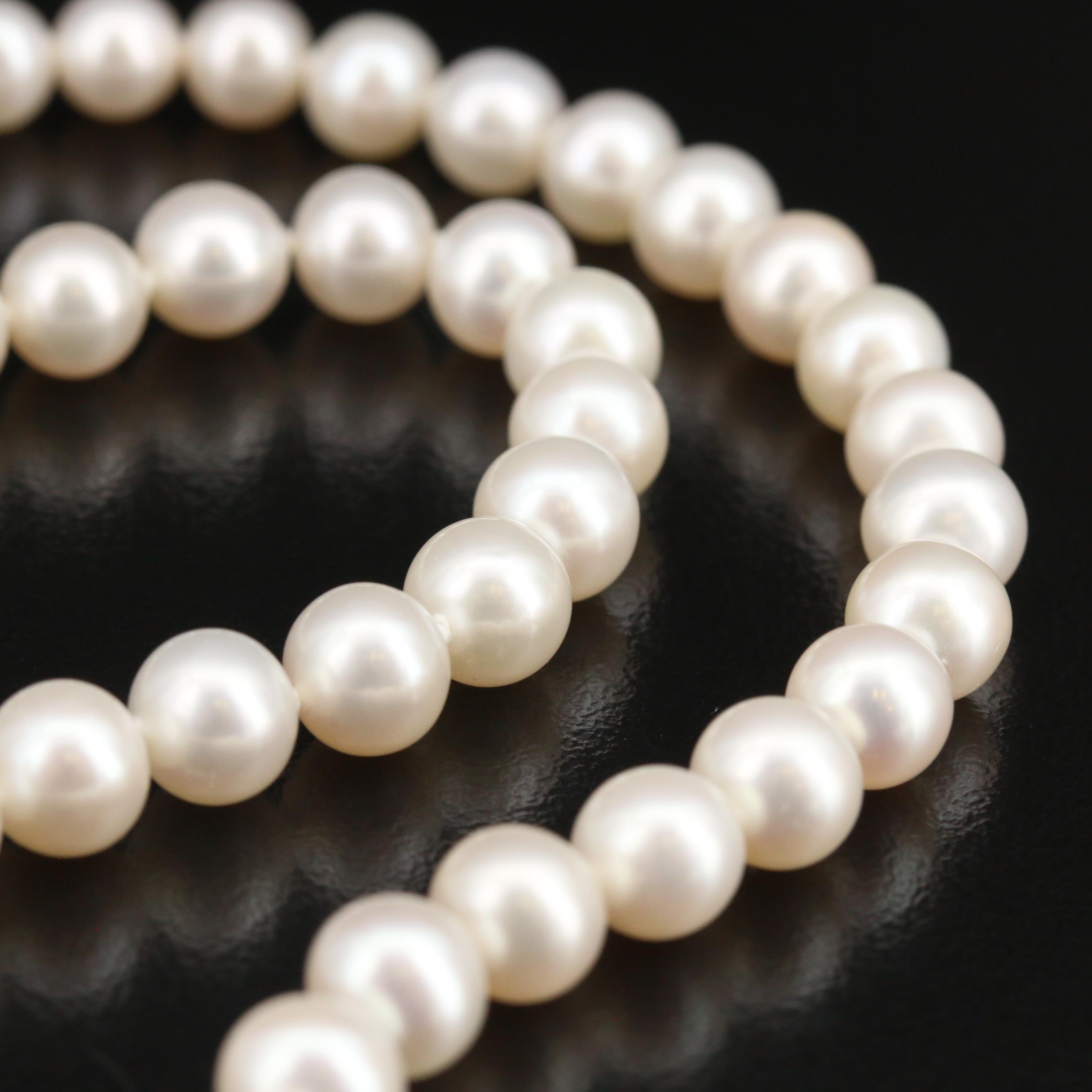 Blue Lagoon "Sea Magic" By Mikimoto Pearl Necklace and Earring Set