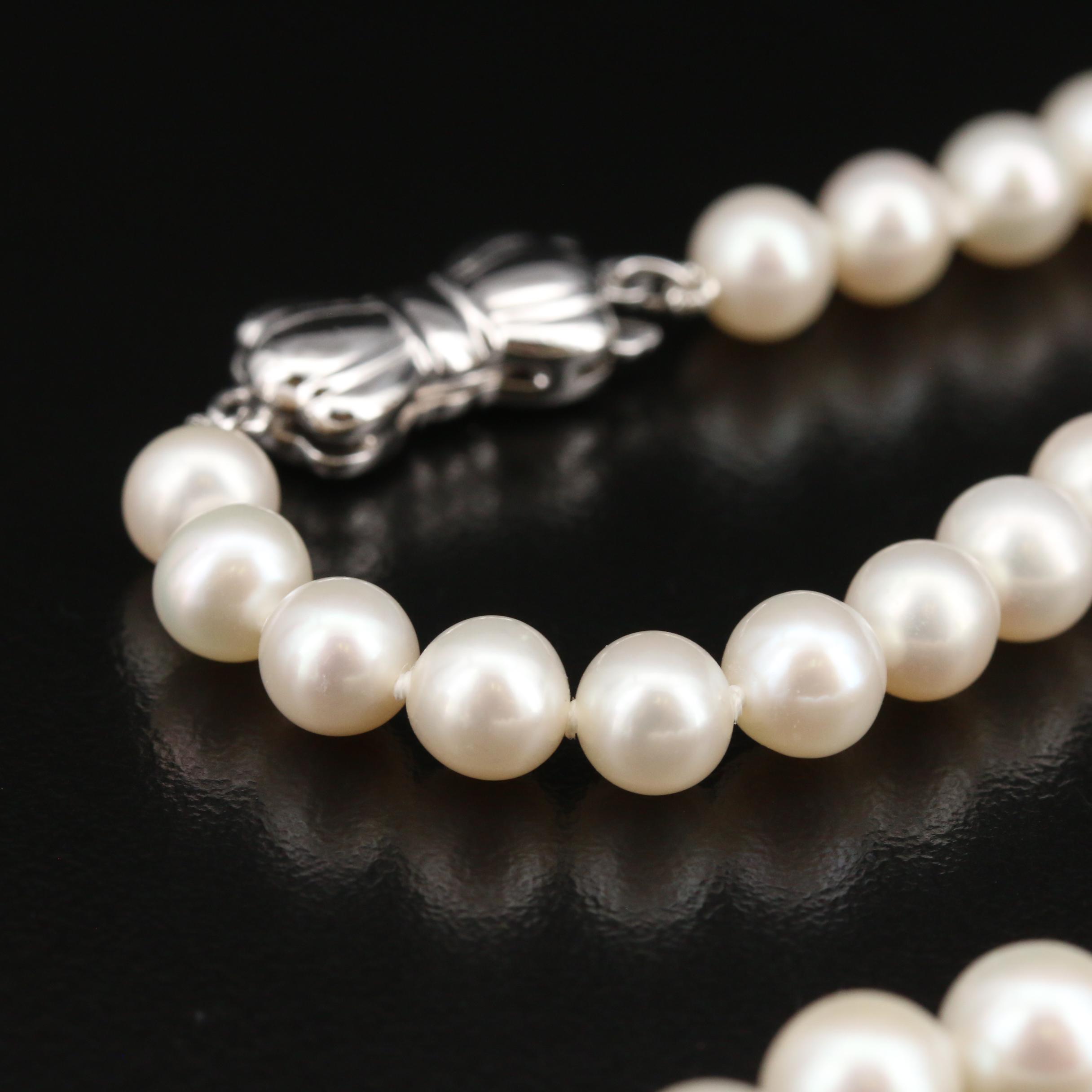 Blue Lagoon "Sea Magic" By Mikimoto Pearl Necklace and Earring Set