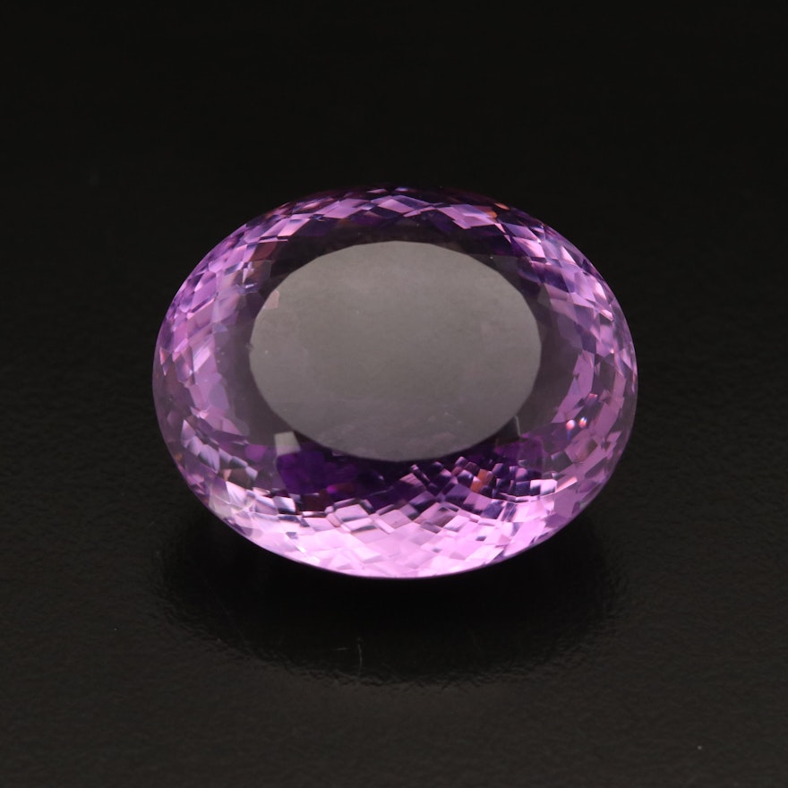 Loose 59.60 CT Oval Faceted Amethyst