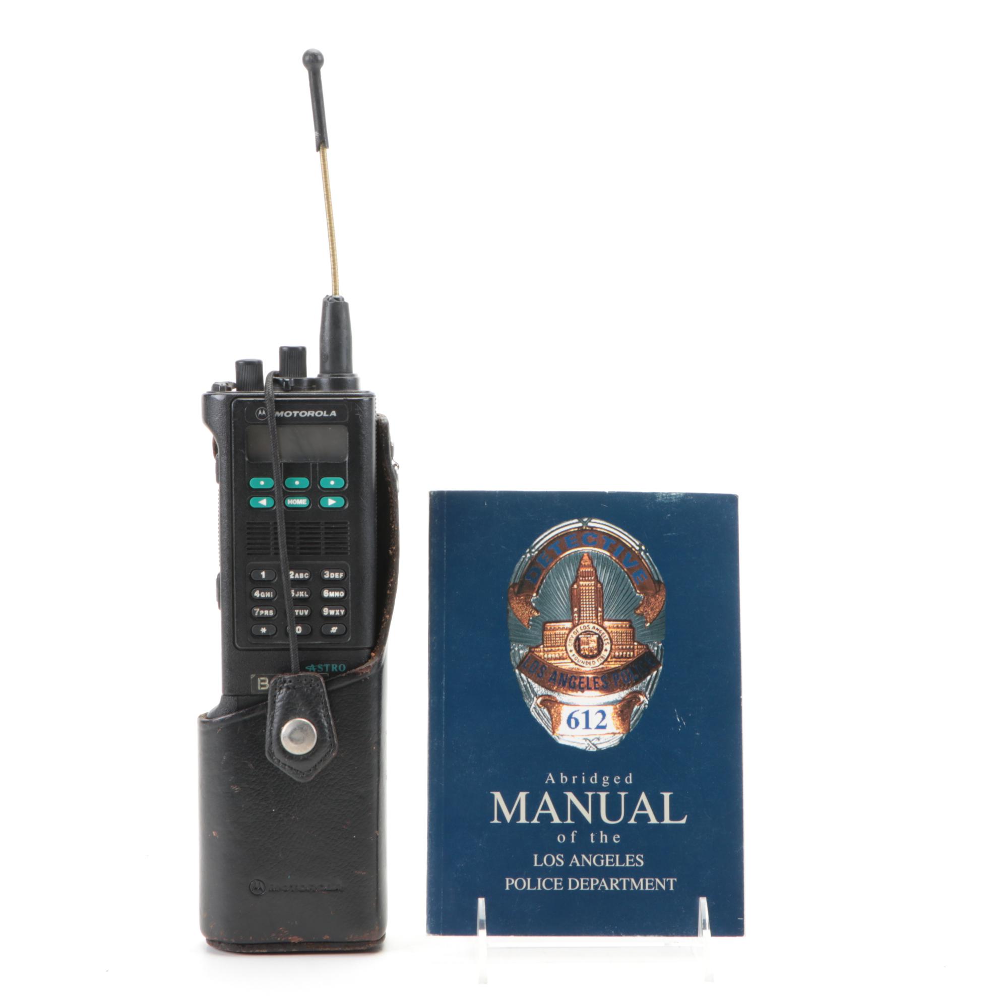 Motorola "Astro" Handheld Two-Way Radio and LAPD Manual