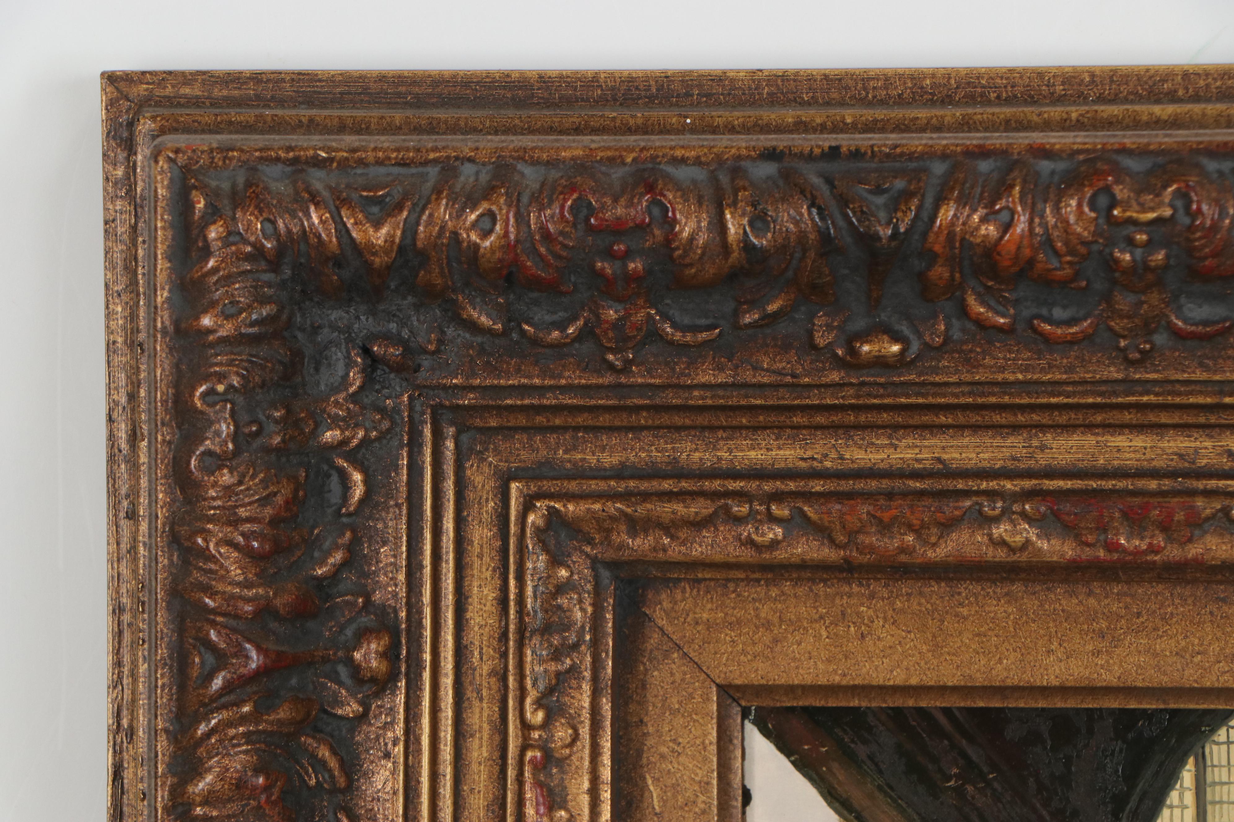 Oil Painting after Canaletto "Capriccio with Colonnade," 20th Century