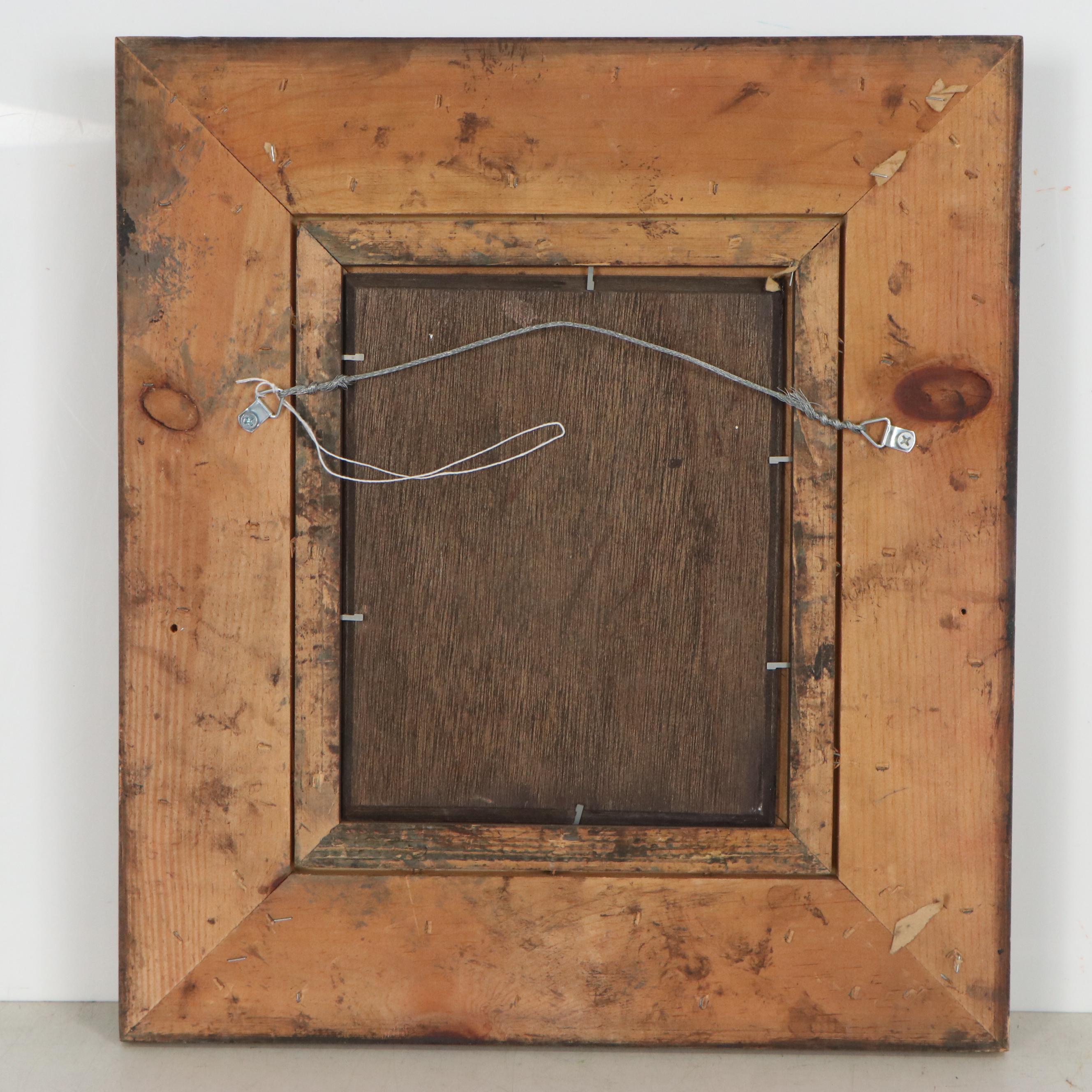 Oil Painting after Canaletto "Capriccio with Colonnade," 20th Century