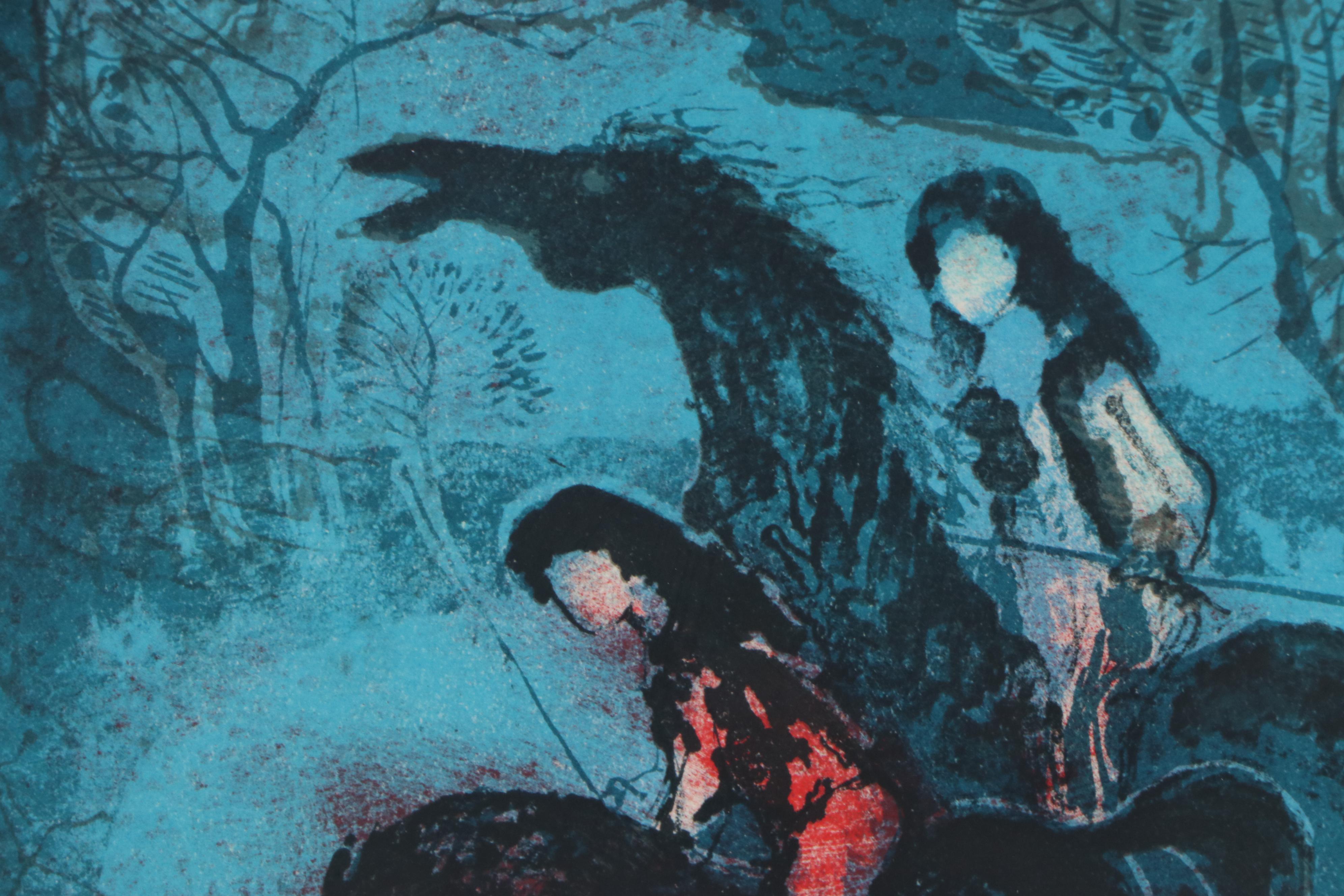 Hoi Lebadang Lithograph of Figures on Horseback