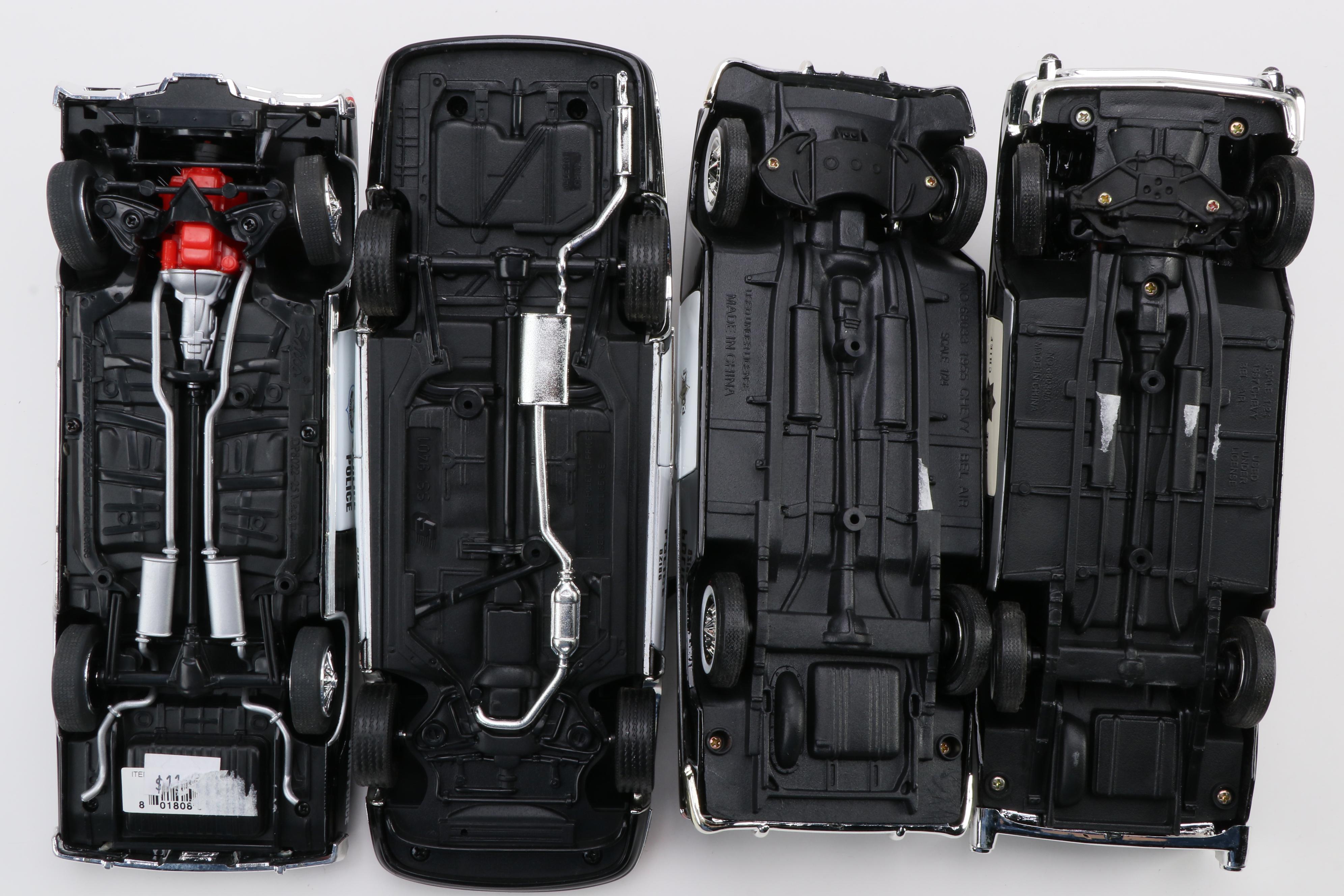 Diecast Model Police Car Collection, Including 1957 Chevy and More