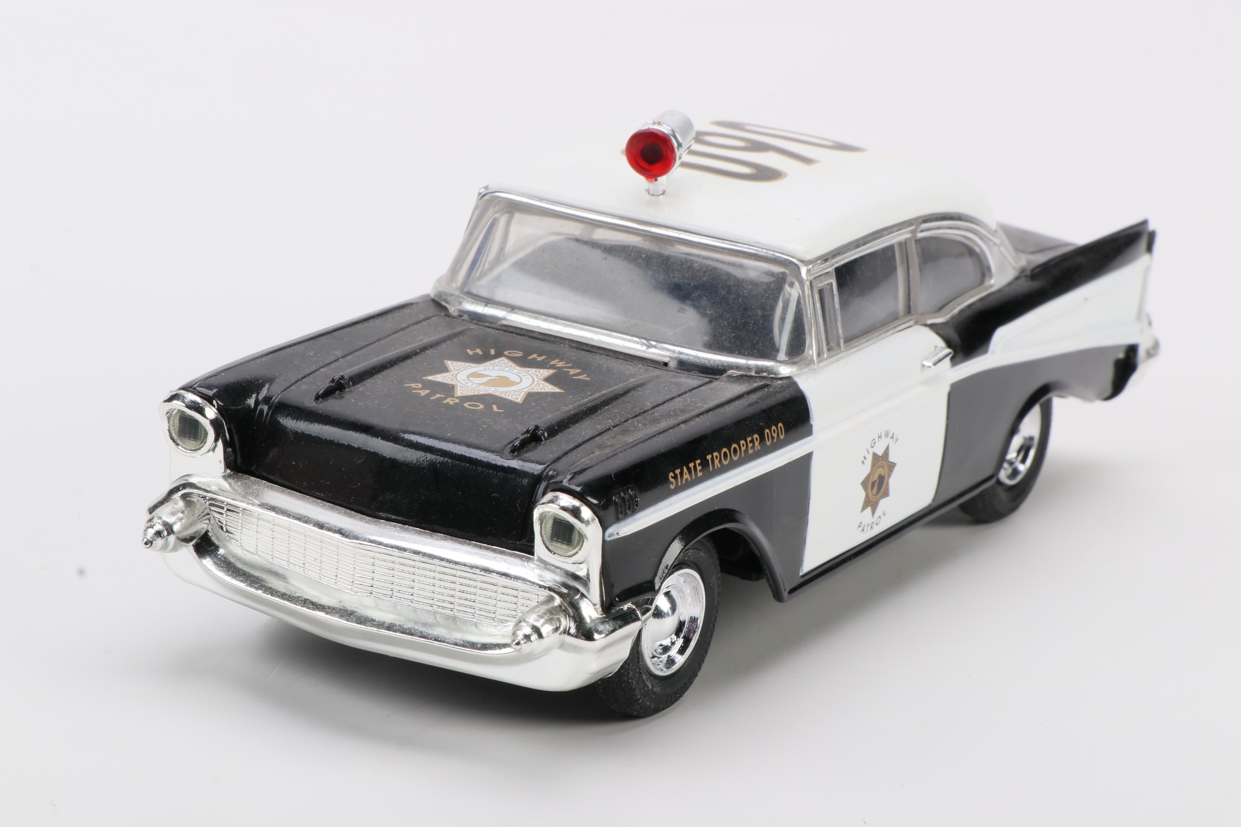 Diecast Model Police Car Collection, Including 1957 Chevy and More