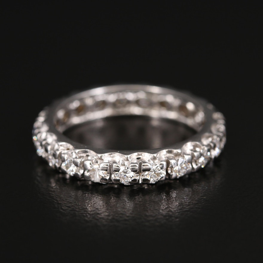 14K Diamond Eternity Band