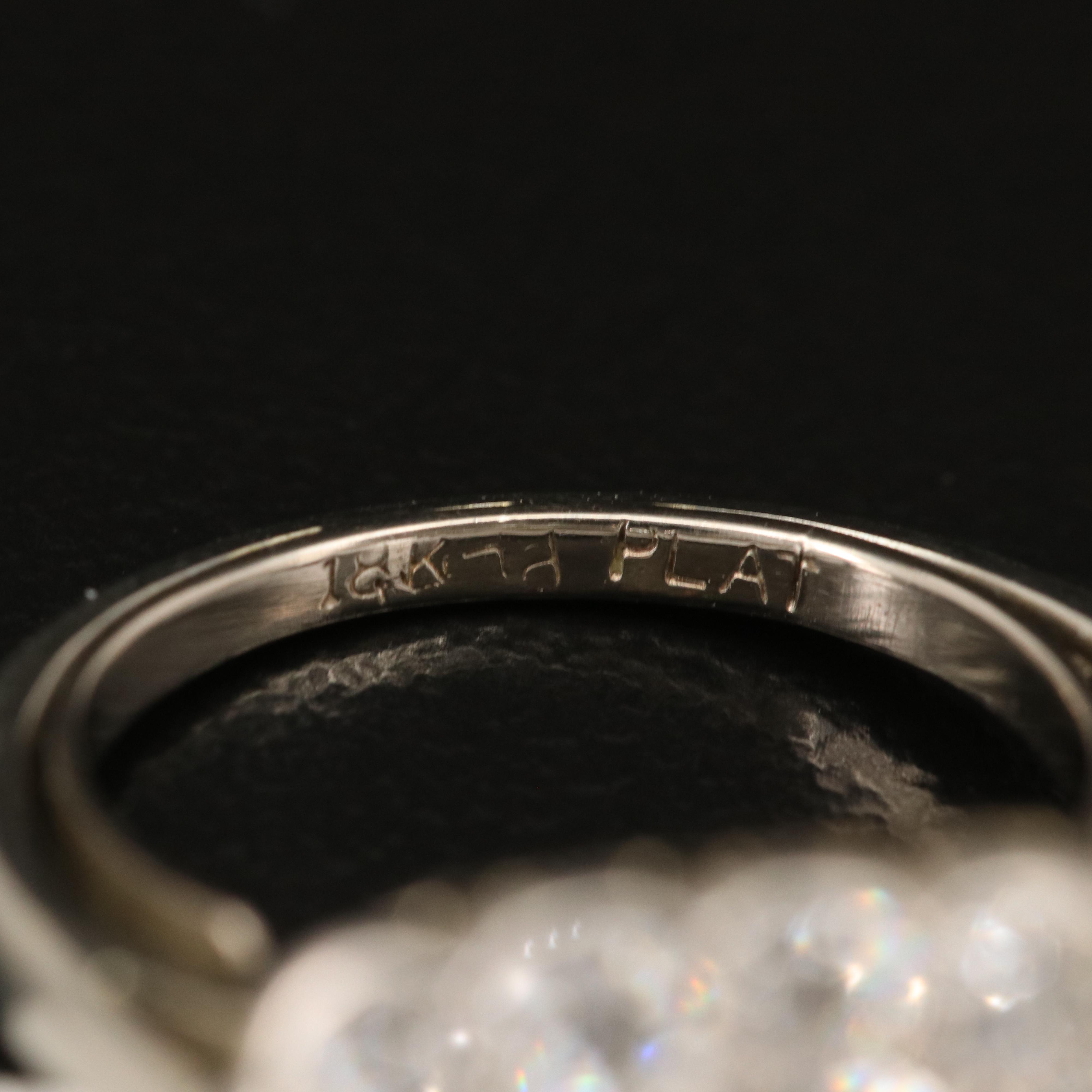 Vintage Platinum, 18K and 14K 1.30 CTW Diamond Ring