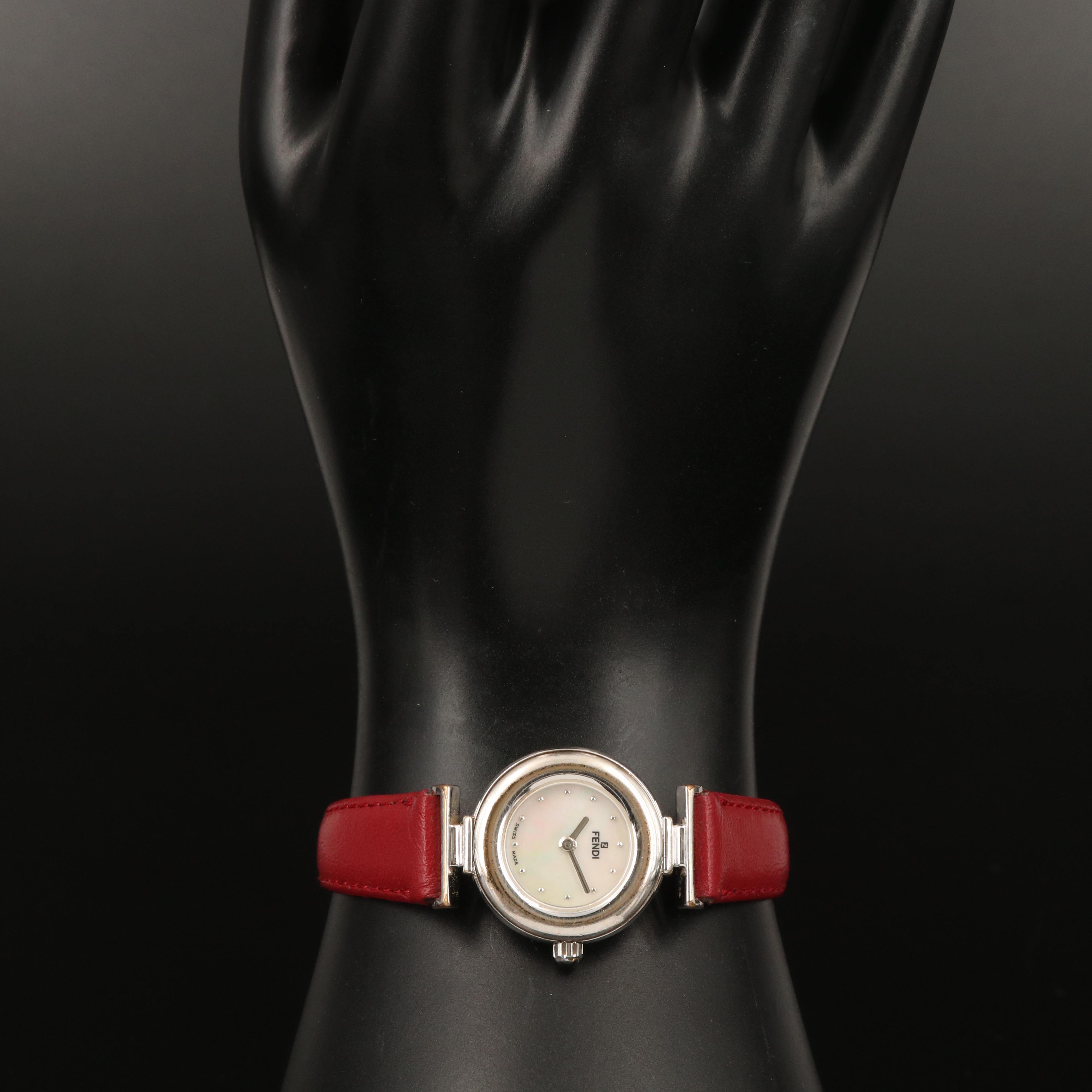 Swiss Fendi Mother of Pearl Watch