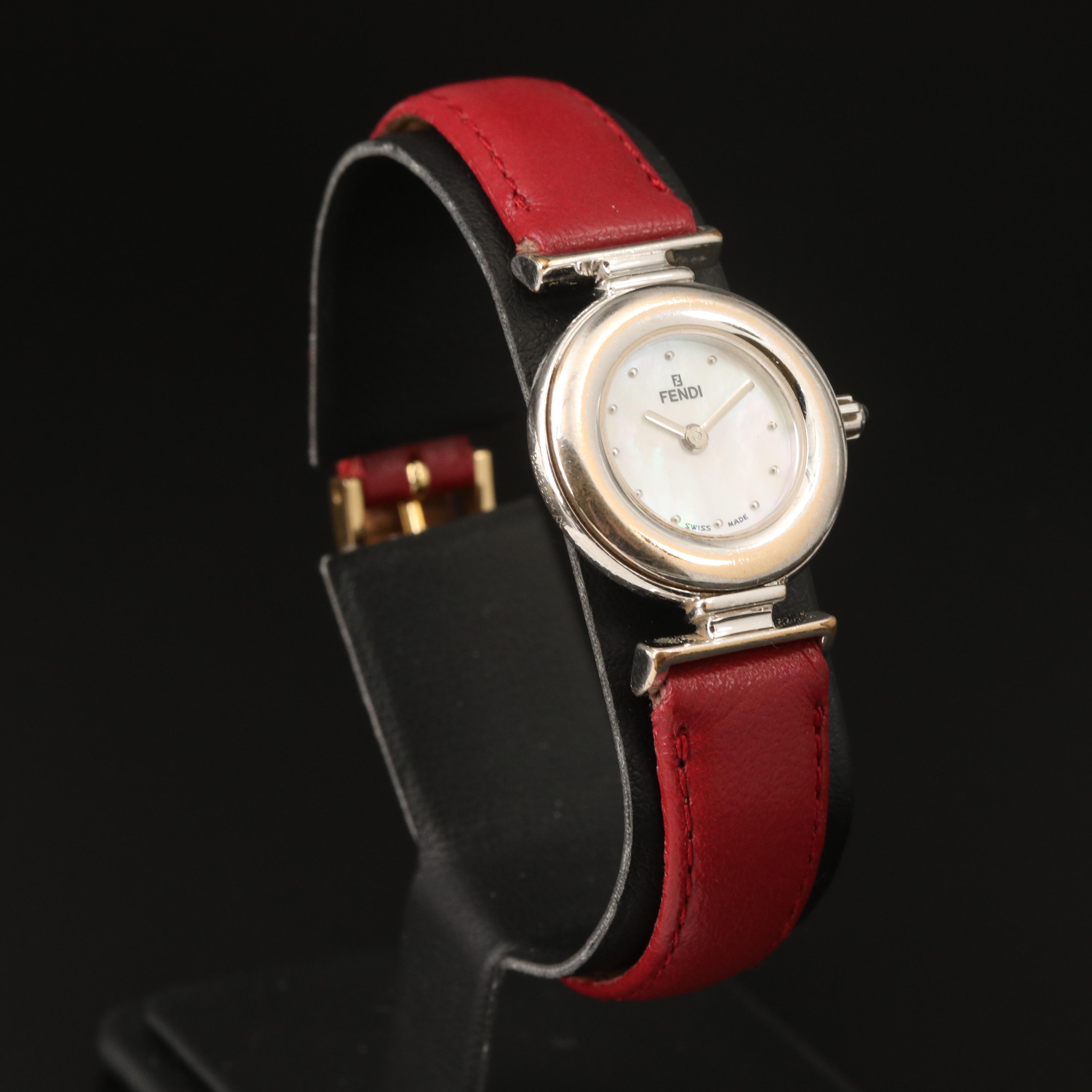 Swiss Fendi Mother of Pearl Watch