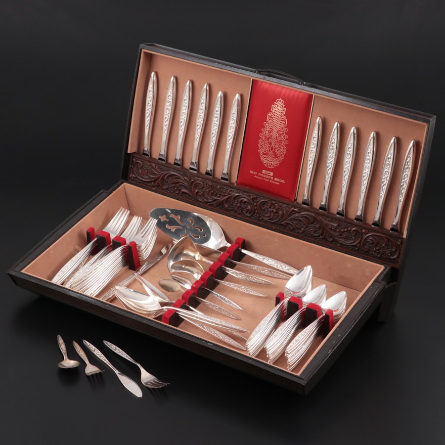 Rogers Bros. "Esperanto" Silver Plate Flatware with Case, 1967–1973