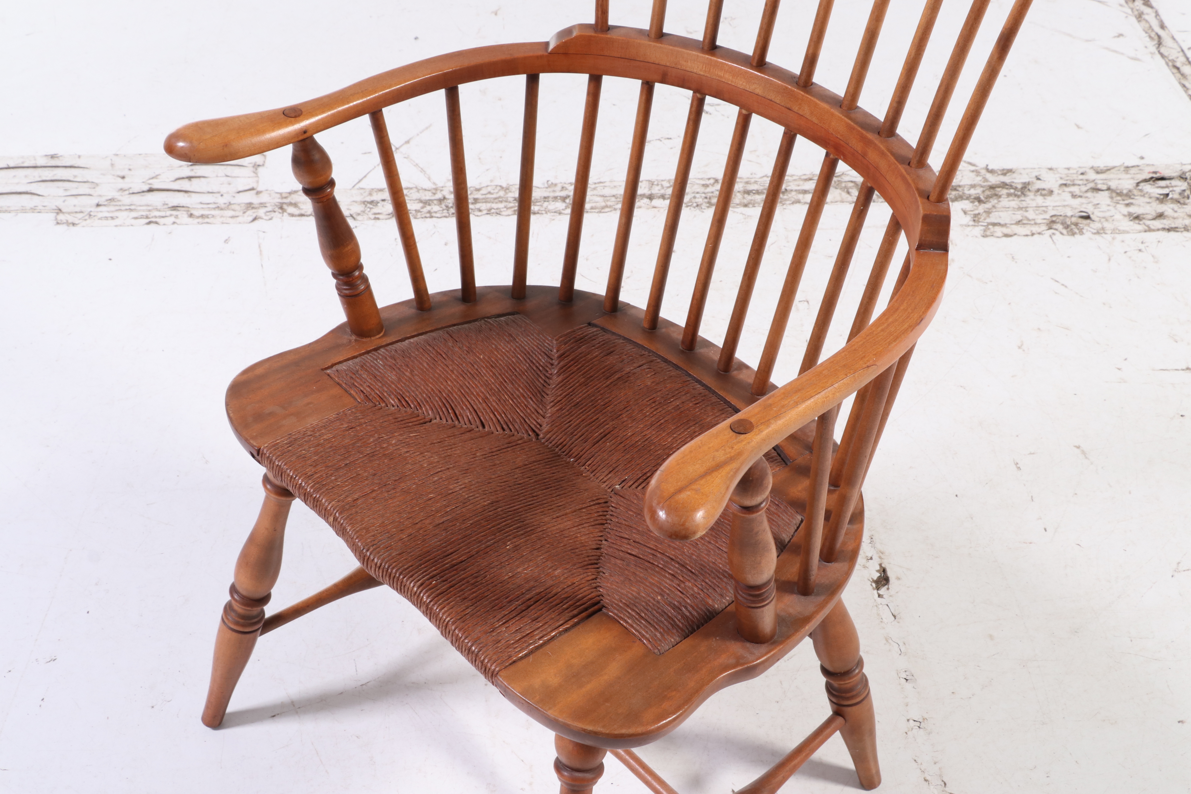 American Primitive Style Comb-Back Windsor Armchair, 20th Century