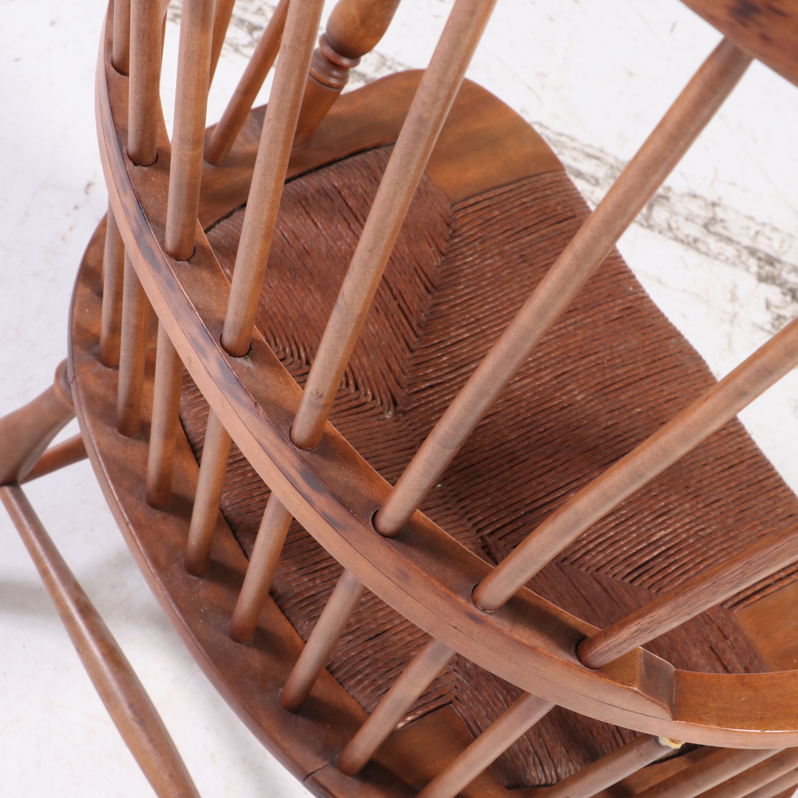 American Primitive Style Comb-Back Windsor Armchair, 20th Century