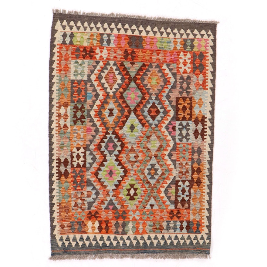 3'6 x 5'3 Handwoven Turkish Kilim Rug, 2010s