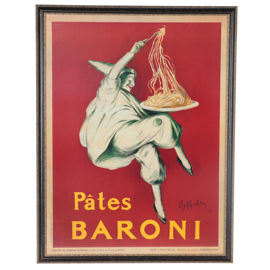 Offset Lithograph after Leonetto Cappiello "Pâtes Baroni," Late 20th Century