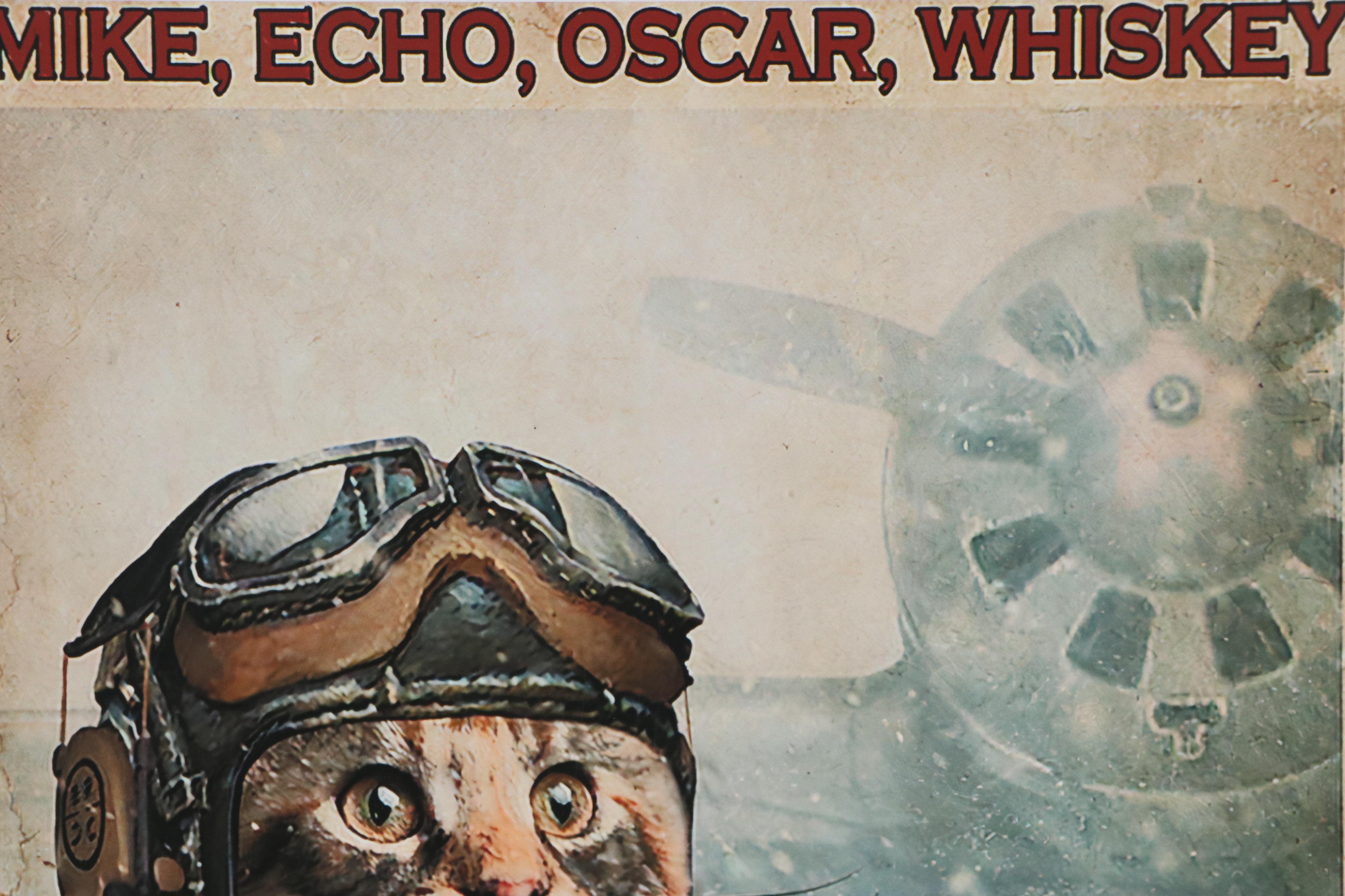 Giclée of Fighter Pilot Cat, 21st Century