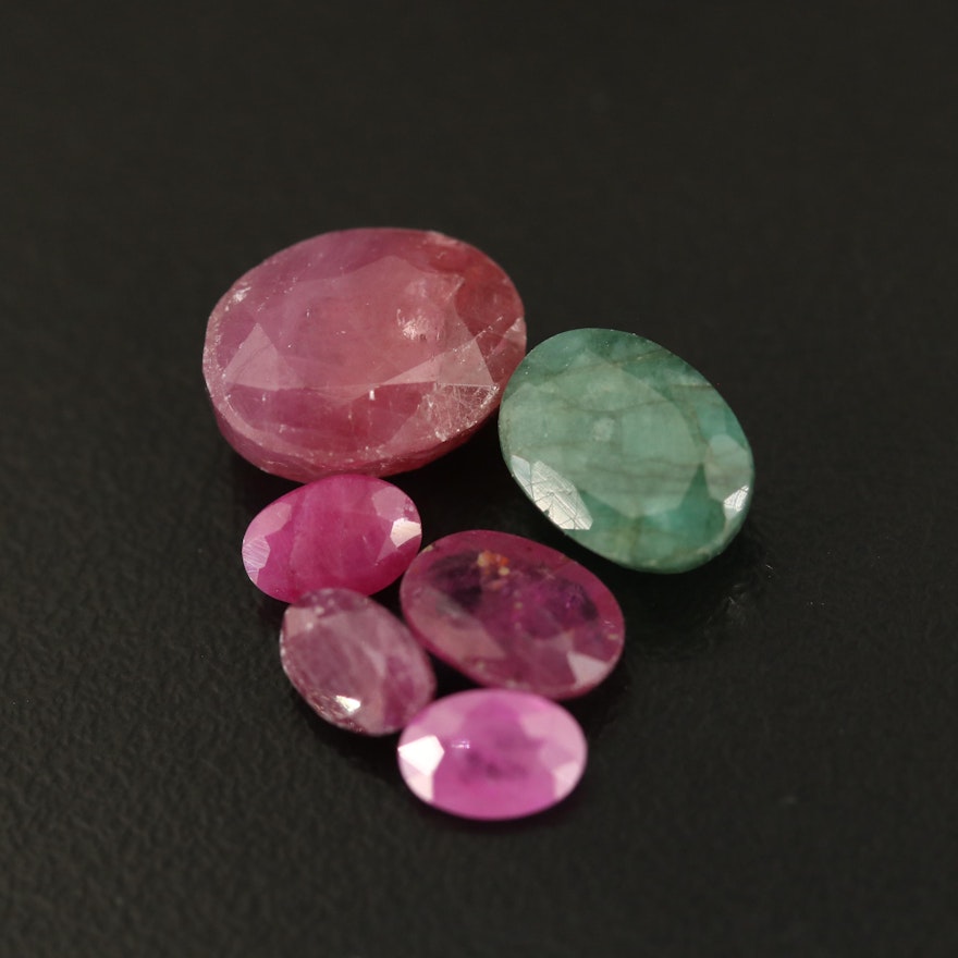 Loose Oval Faceted Corundums and Beryls