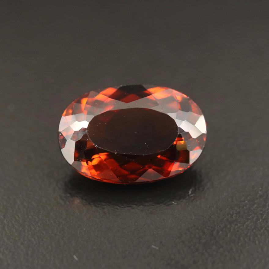 Loose 10.56 CT Oval Faceted Topaz