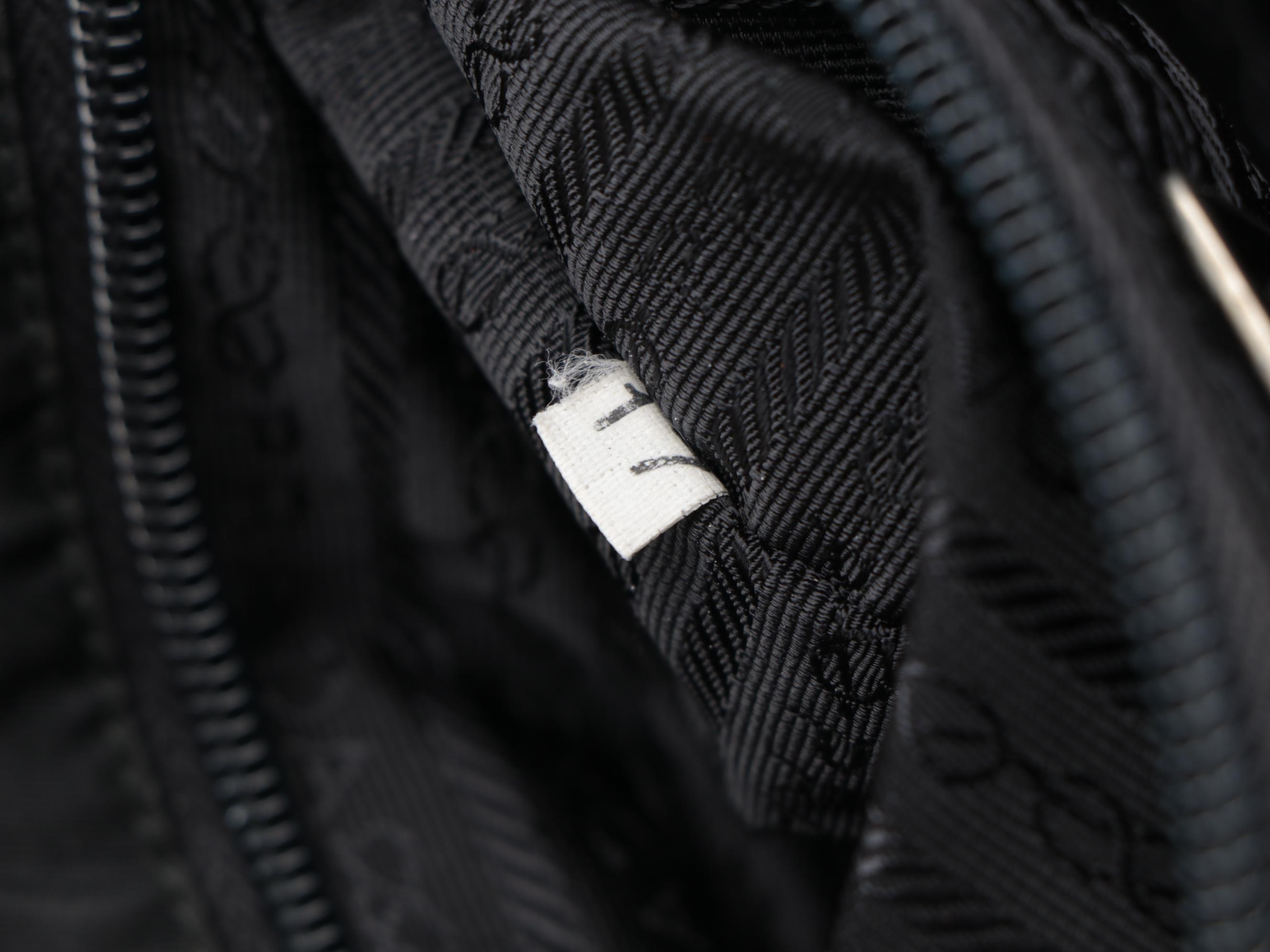 Prada Multi-Compartment Shoulder Tote in Black Tessuto Nylon