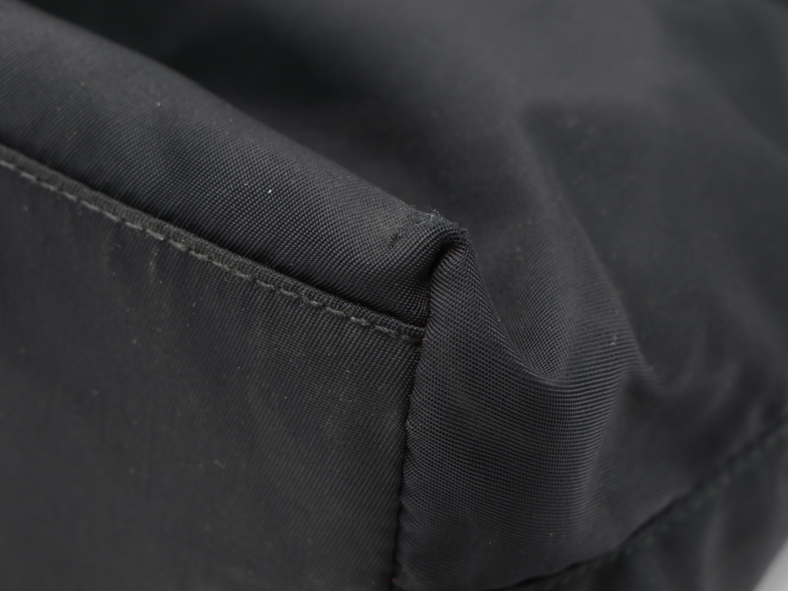 Prada Multi-Compartment Shoulder Tote in Black Tessuto Nylon