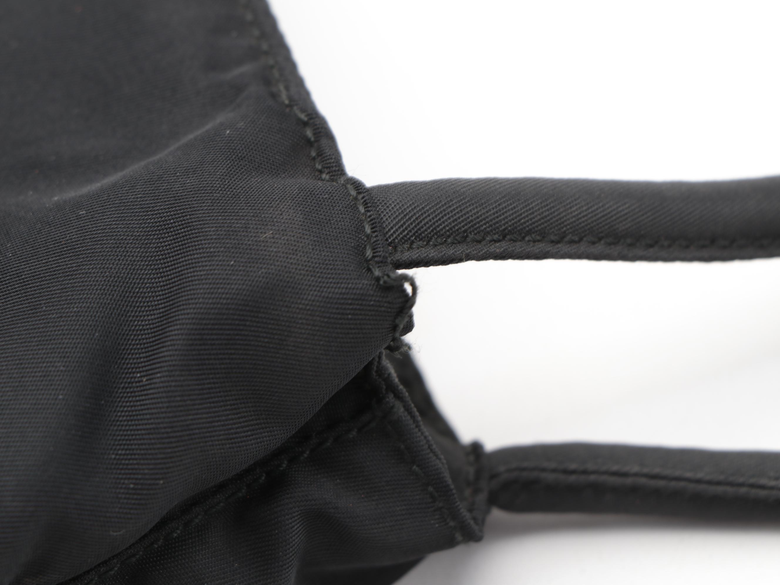 Prada Multi-Compartment Shoulder Tote in Black Tessuto Nylon